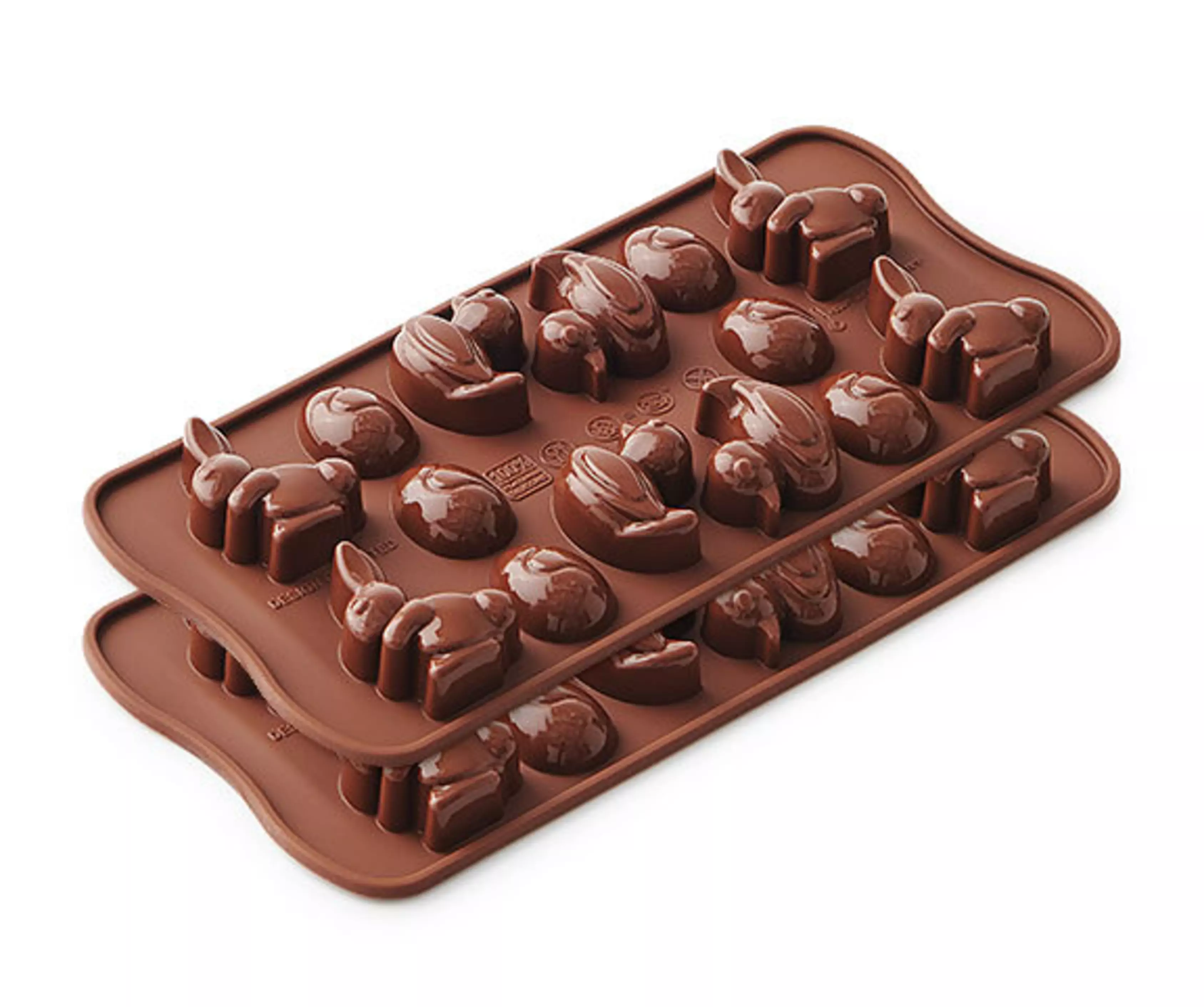 Moules En Silicone Pour œufs De Pâques - 2 Pièces, Forme Bombée, Pour Chocolat, Mousse Ou Gelée