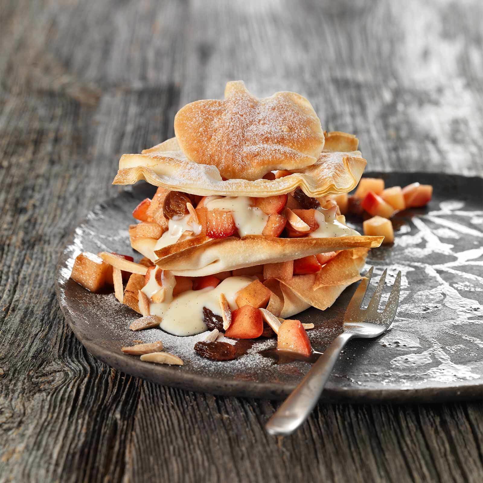 Tourelle de strudel aux pommes