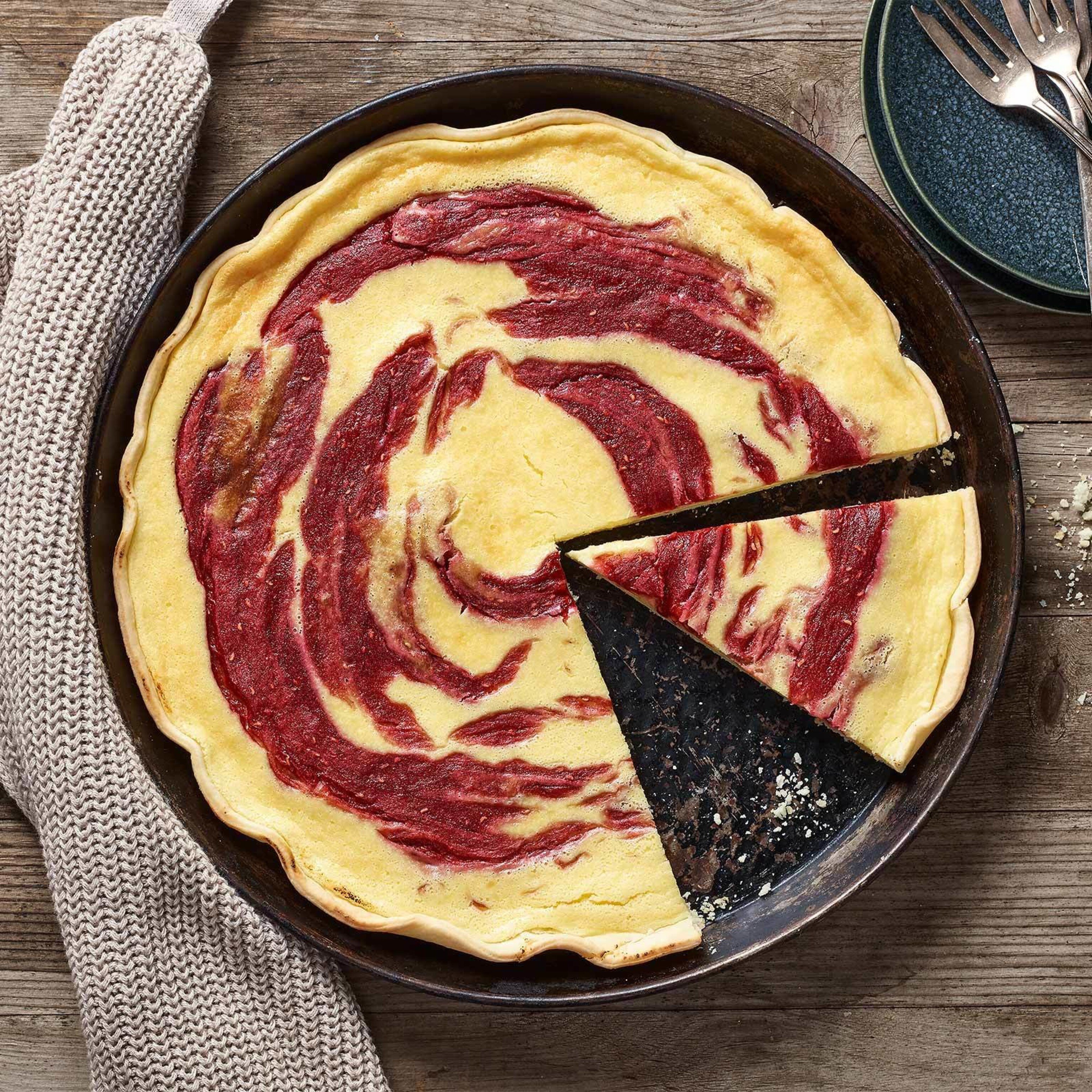 Rhabarber-Cheesecake