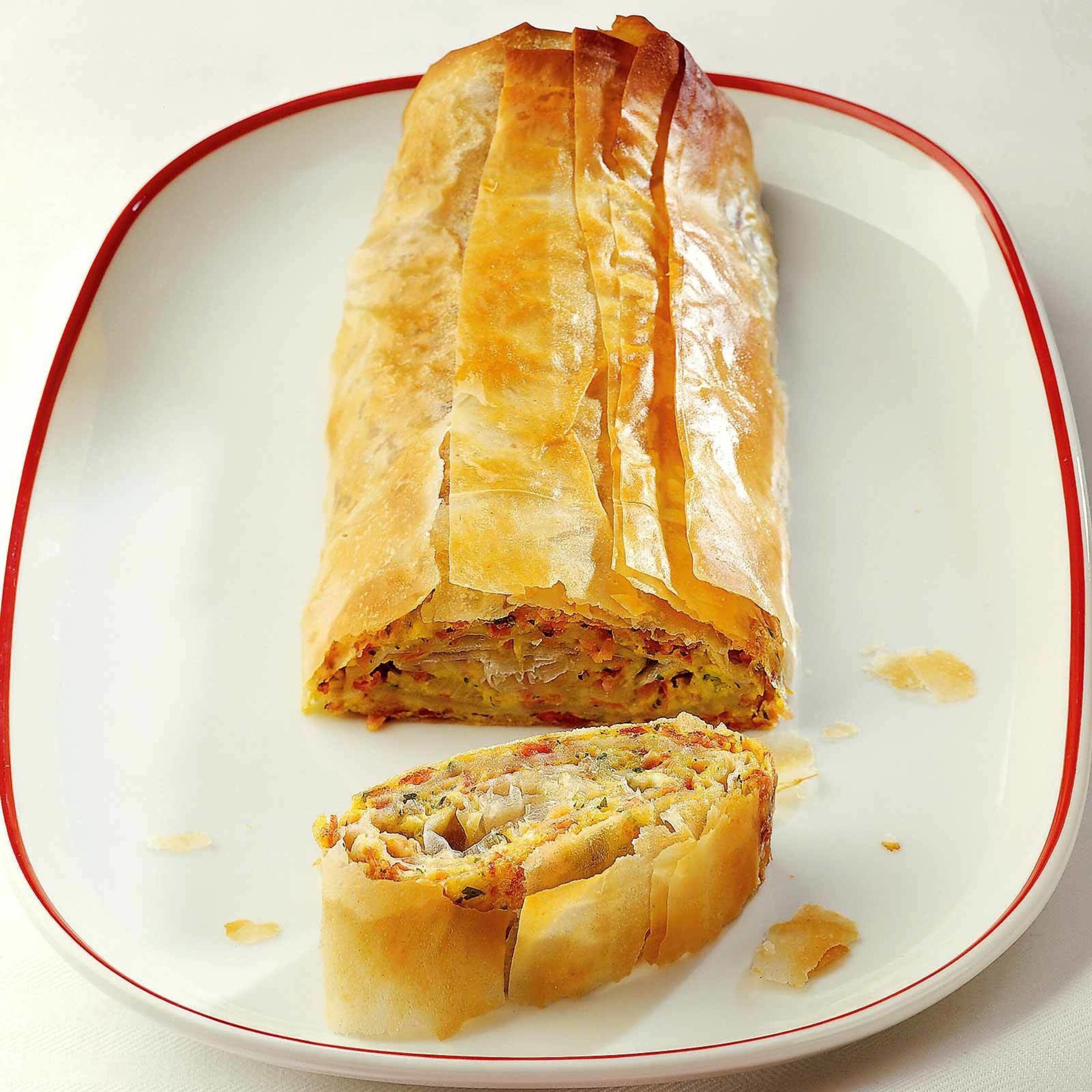 Schinken-Chicorée-Strudel