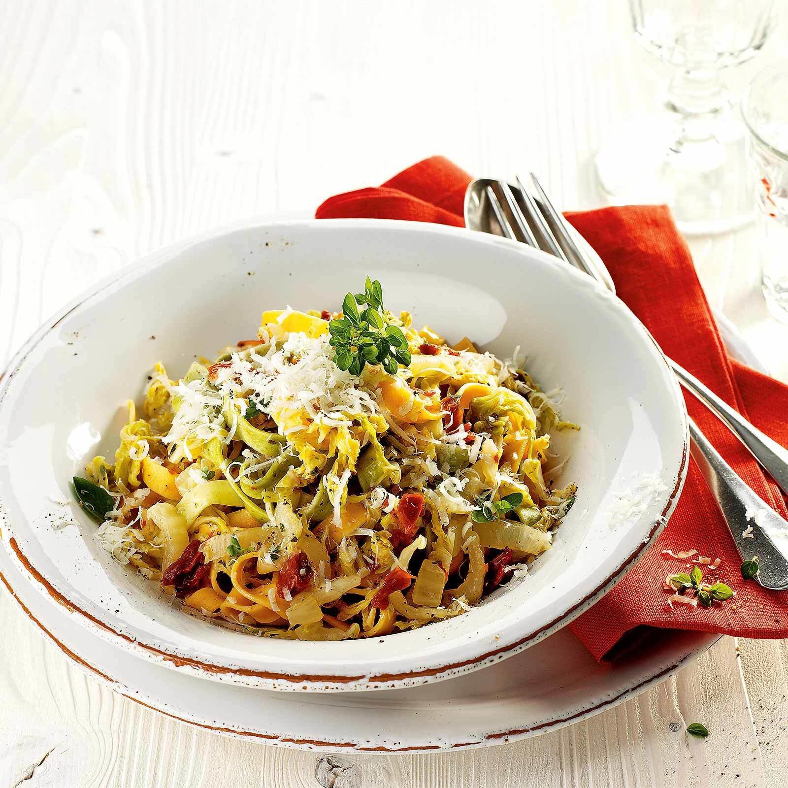 Tagliatelles au chou chinois