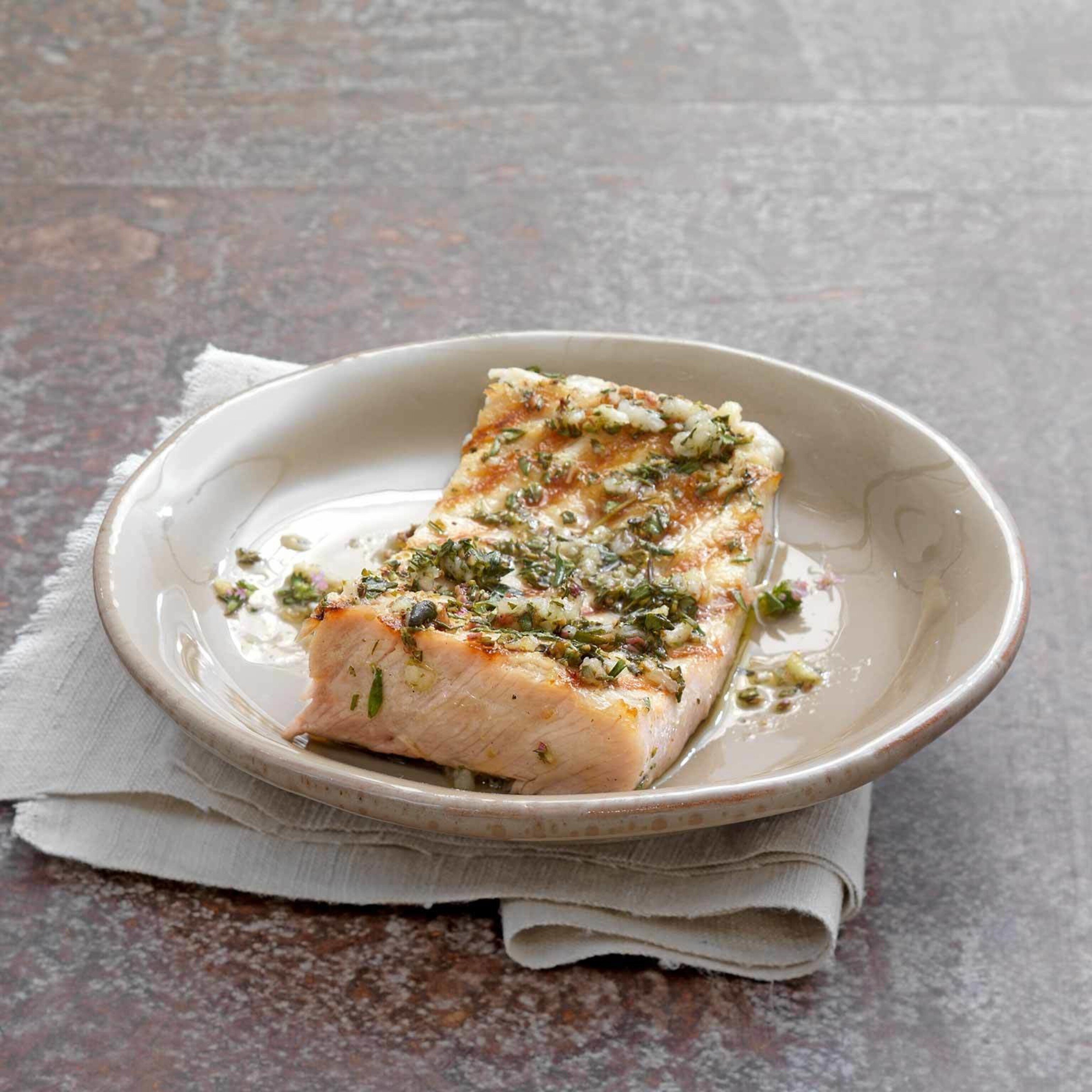Kingfish vom Grill mit Thymian