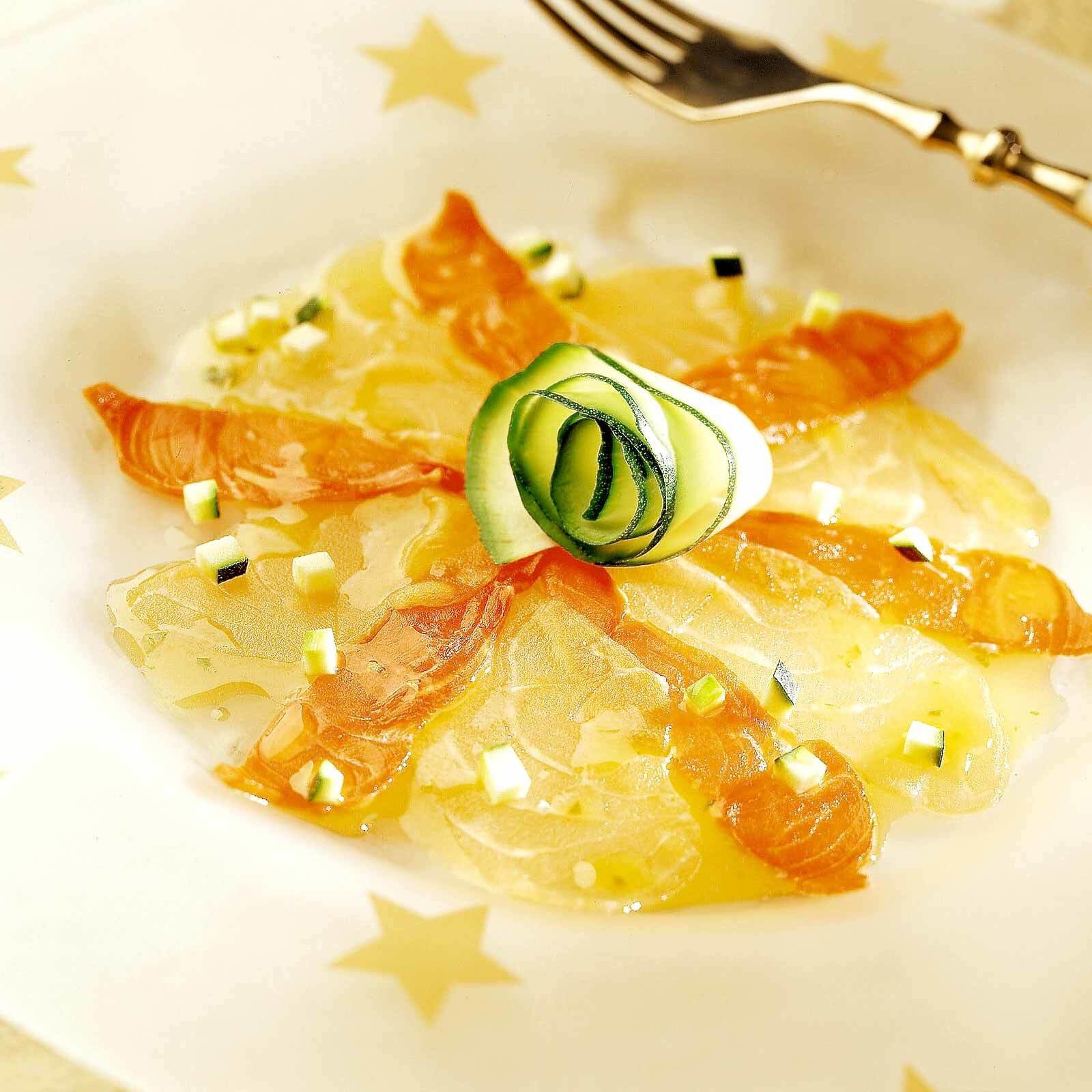Carpaccio de saumon frais