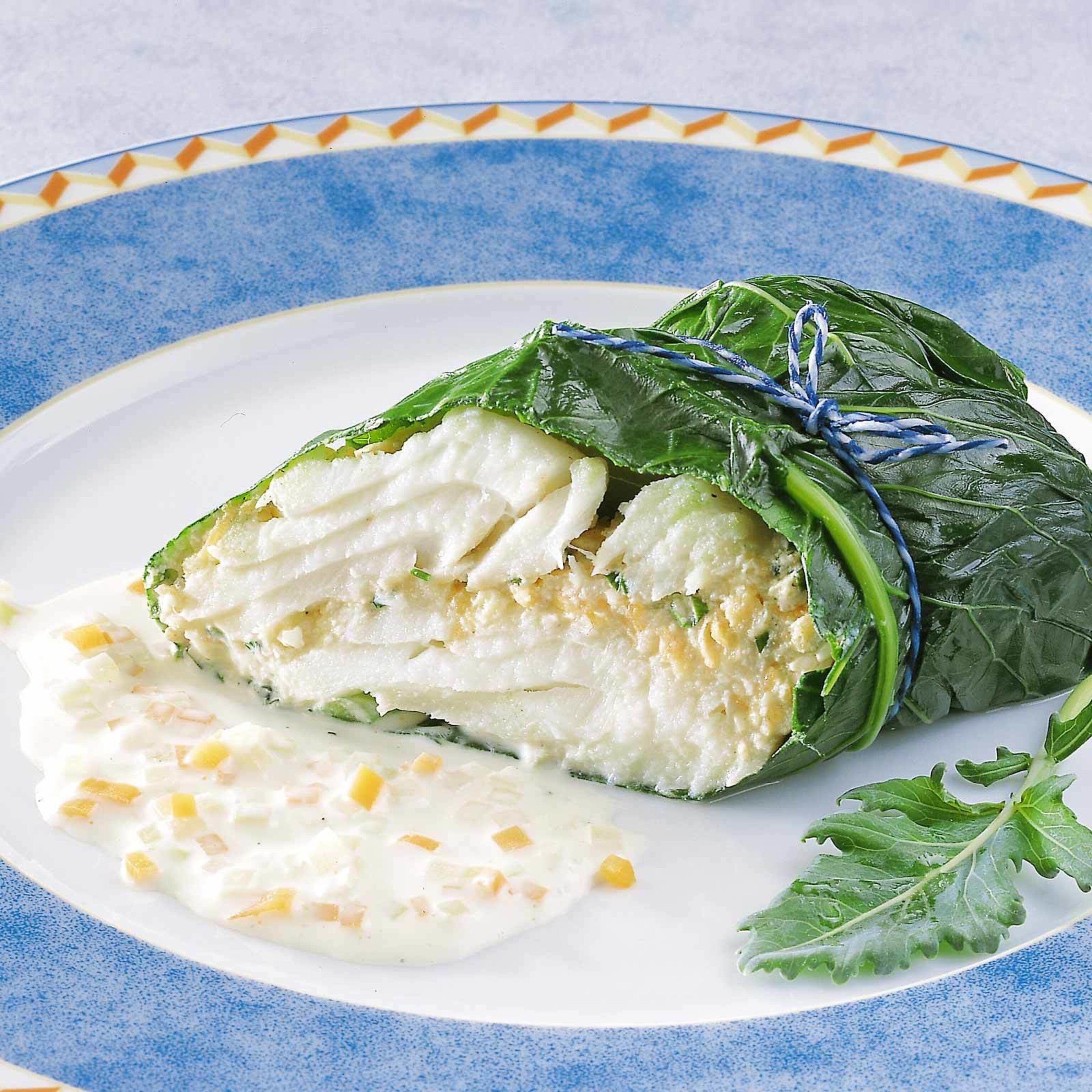 Fischfilets im grünen Mantel