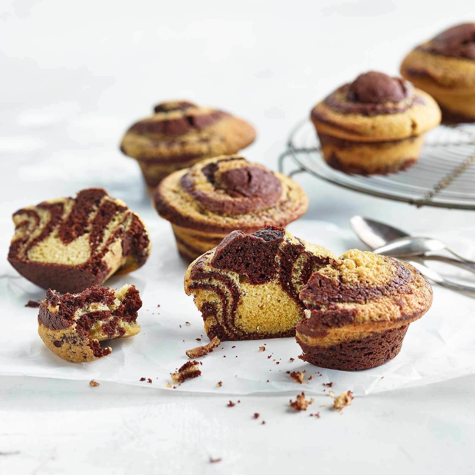 Muffins marbrés swirl