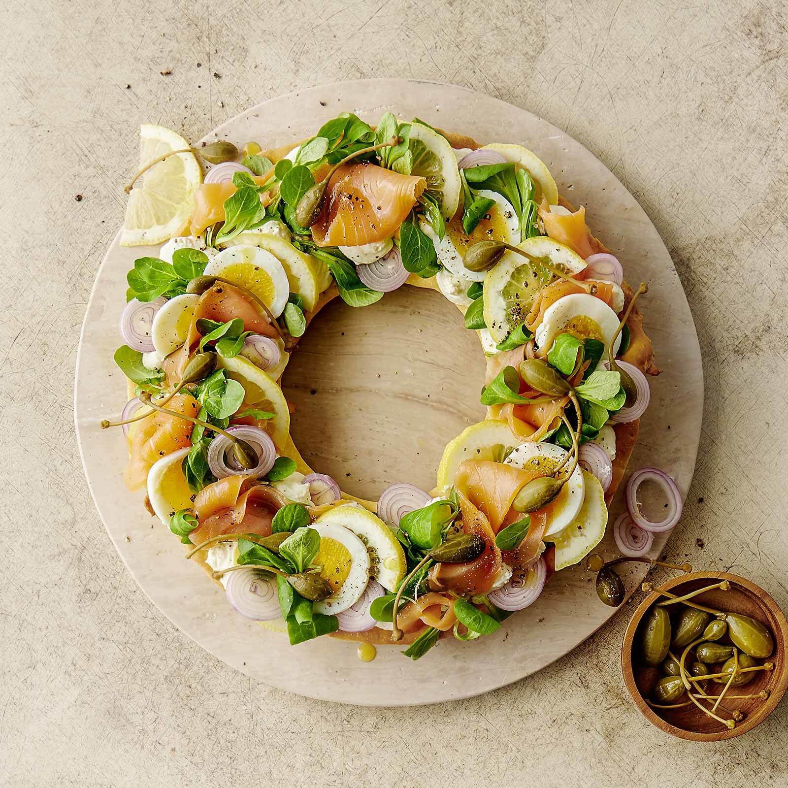 Couronne apéritive au saumon