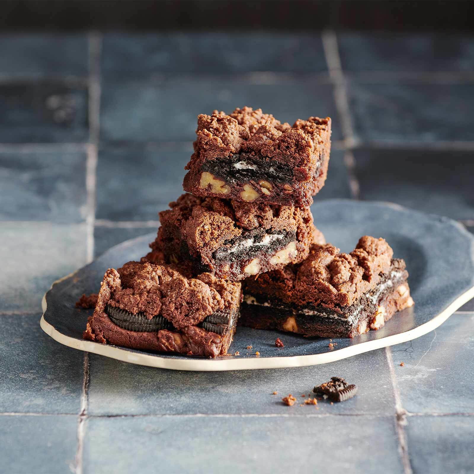 Triple Chocolate Brookies