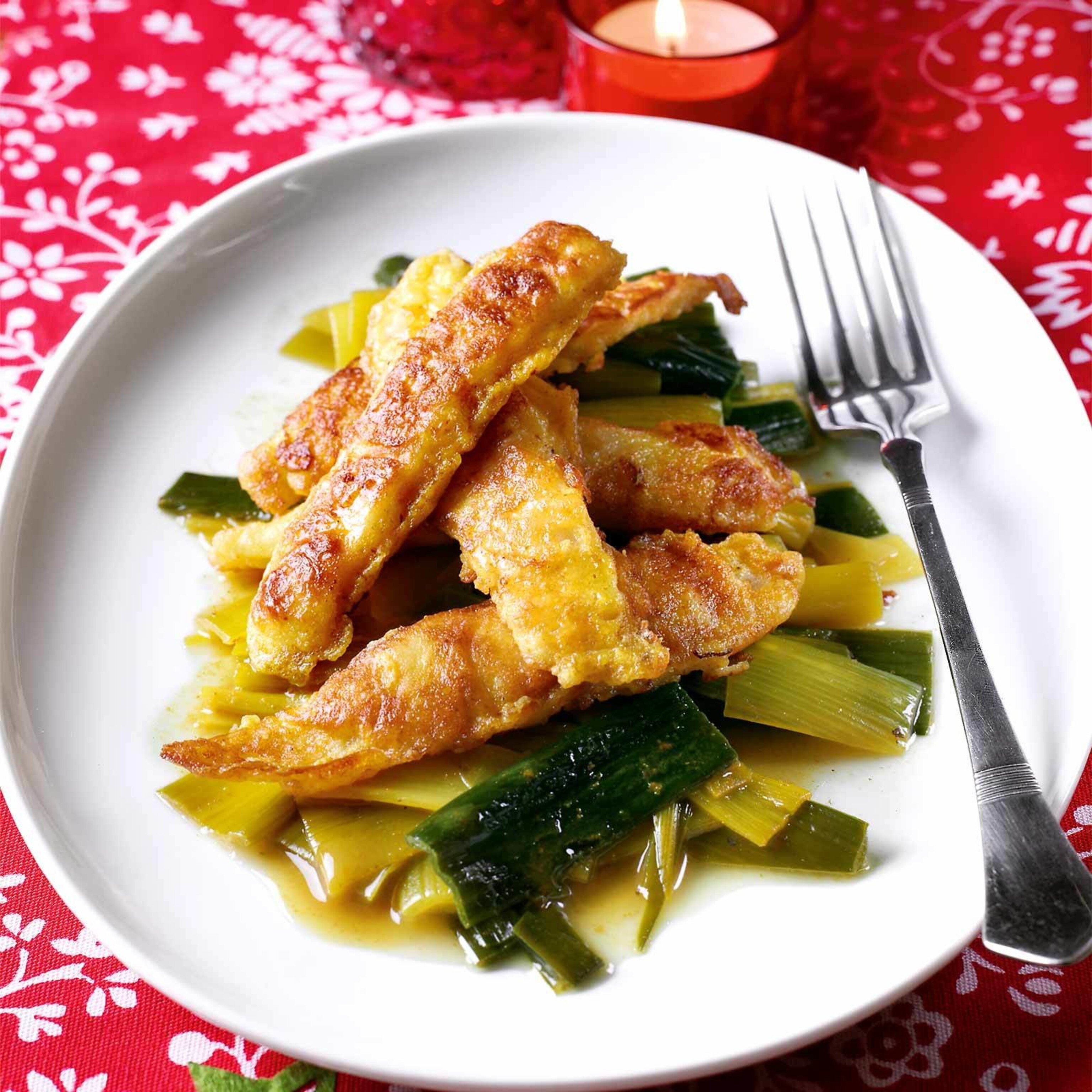 Fisch-Piccata mit Curry