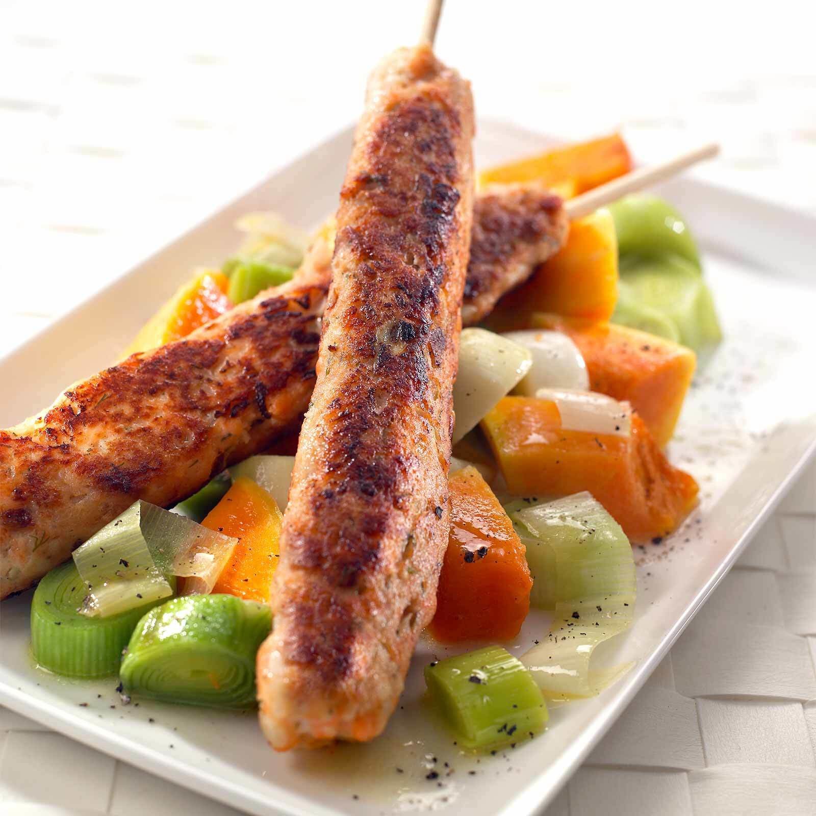 Lachs-Brot-Spiessli