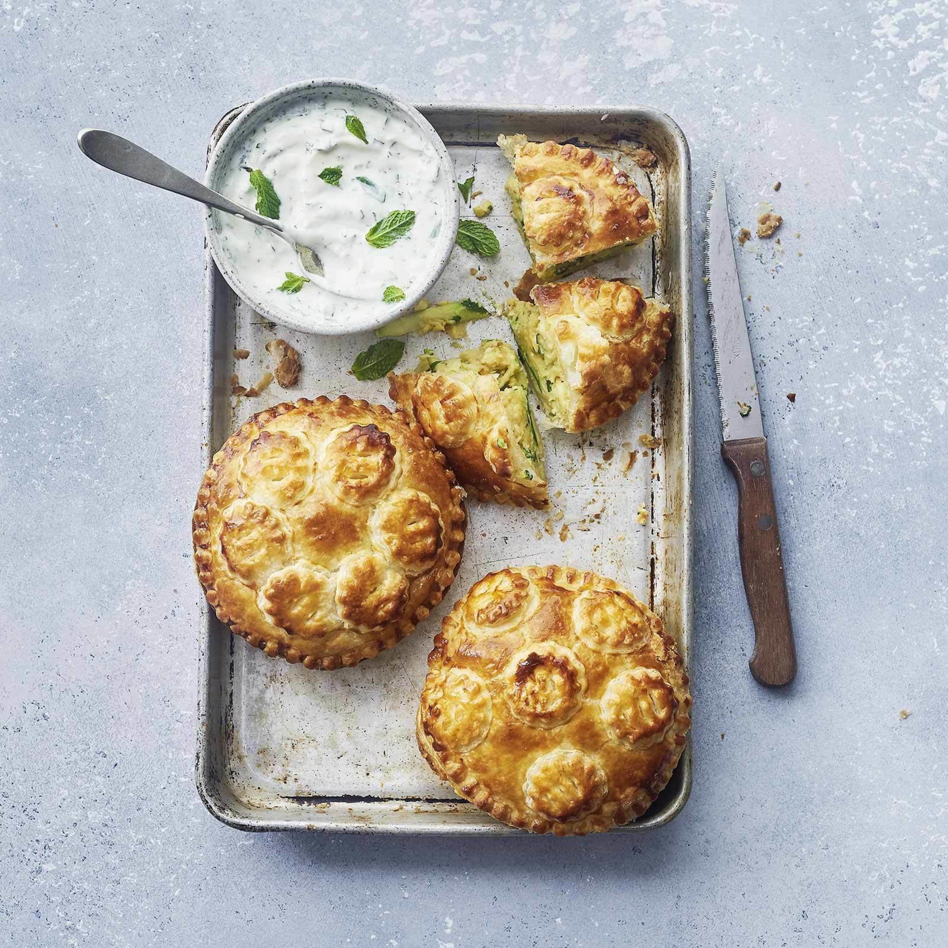 Croustade courgette-feta