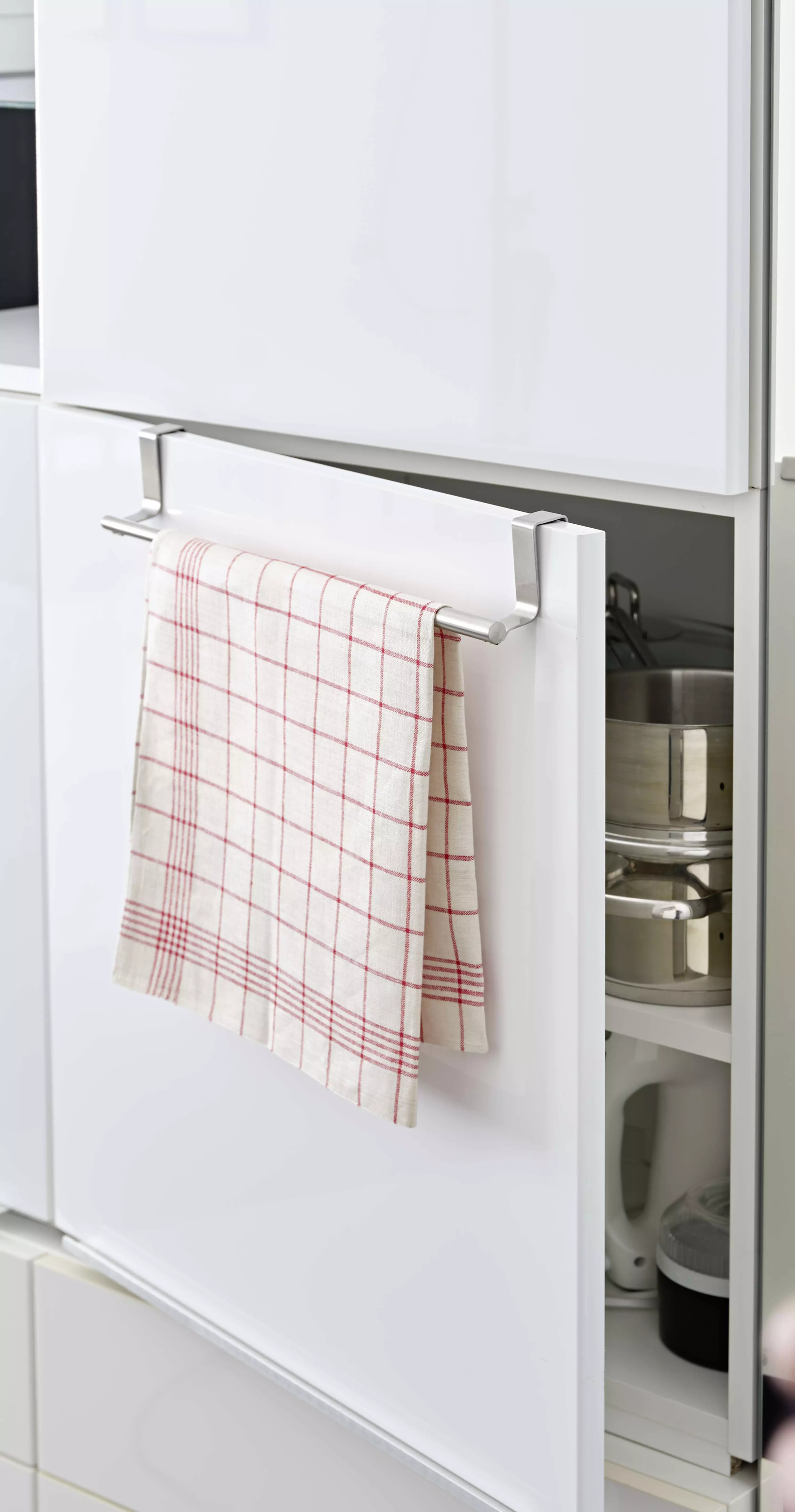Omabeta porte-serviettes de porte d'armoire Porte-serviettes suspendu, 2 pièces, clous, pour