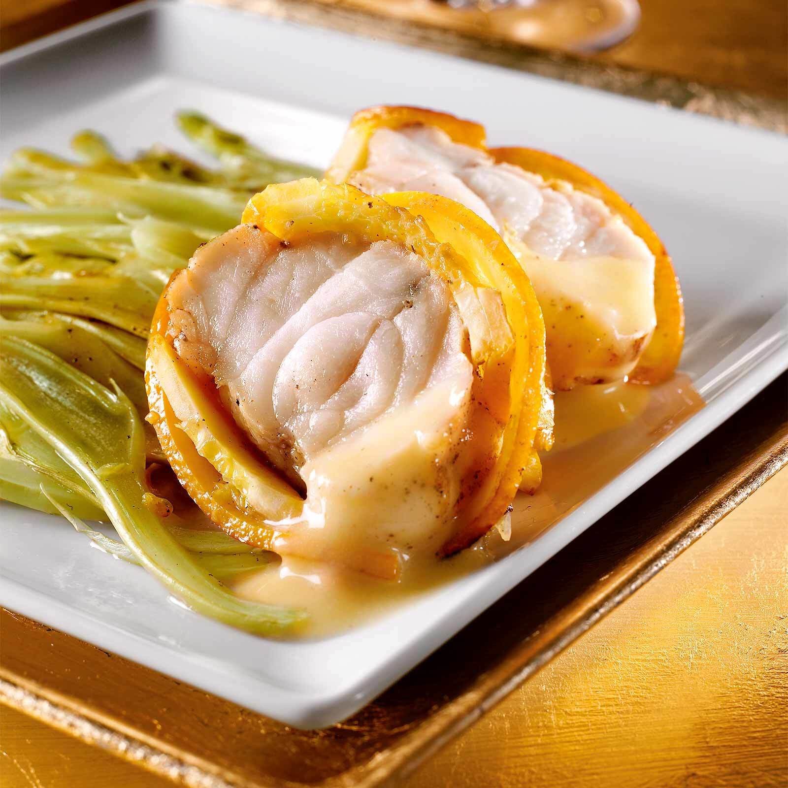 Filet de baudroie sur lit de fenouil