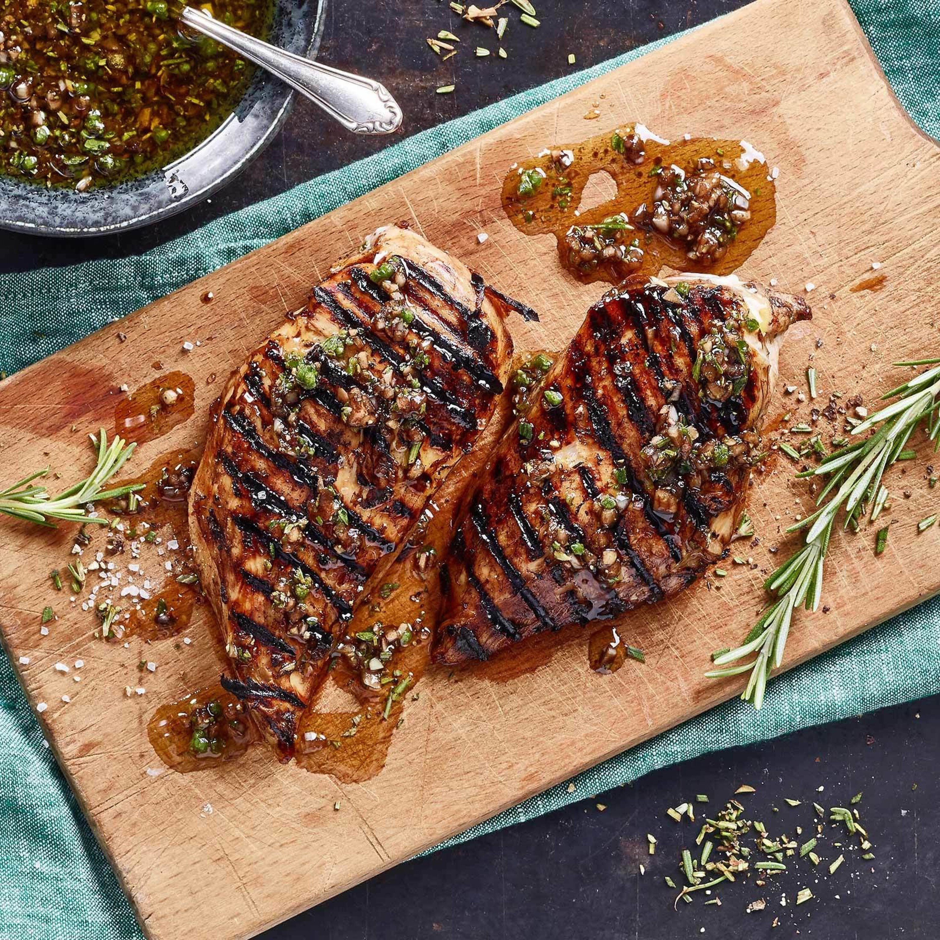 Blancs de poulet marinés au balsamique