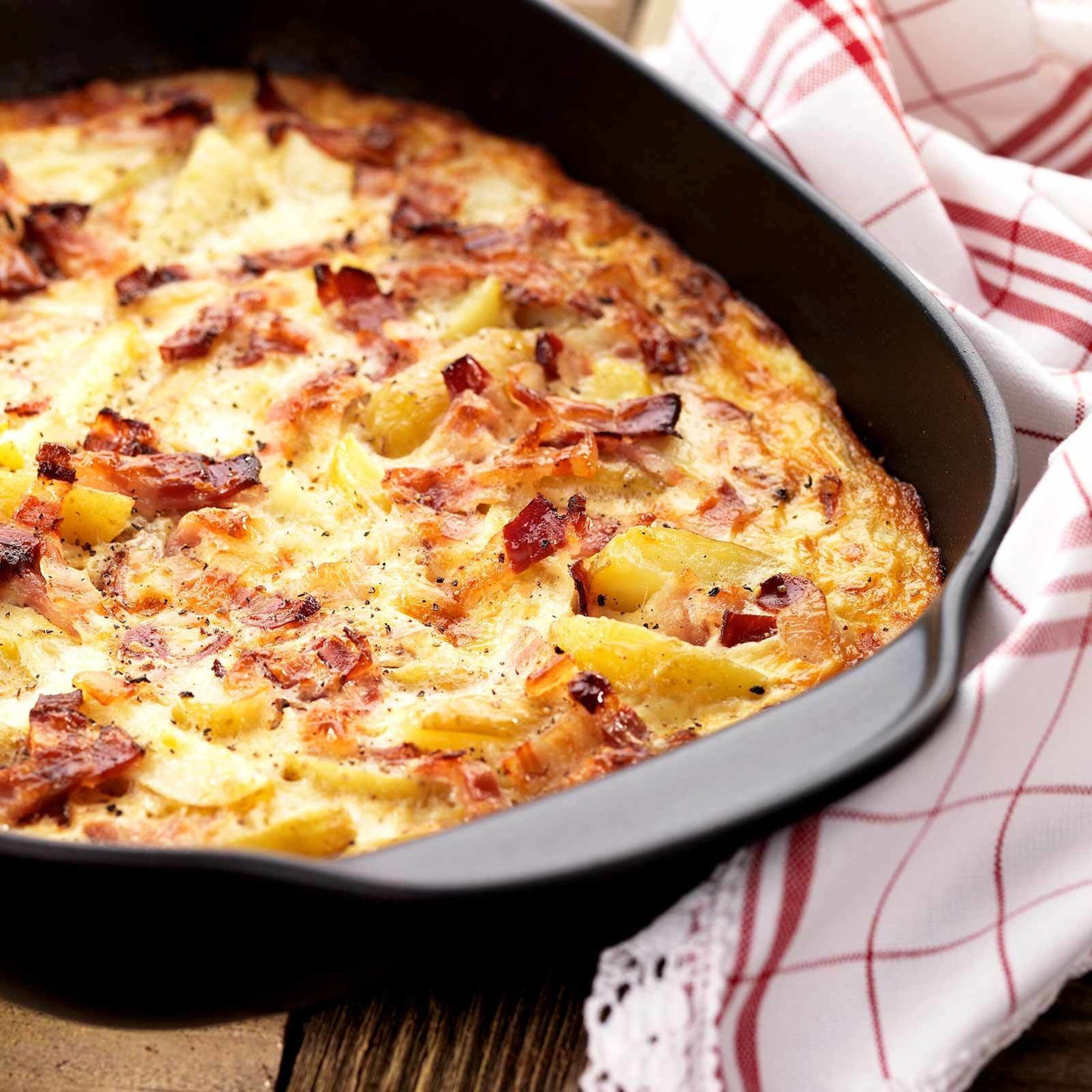 Gratin alla carbonara