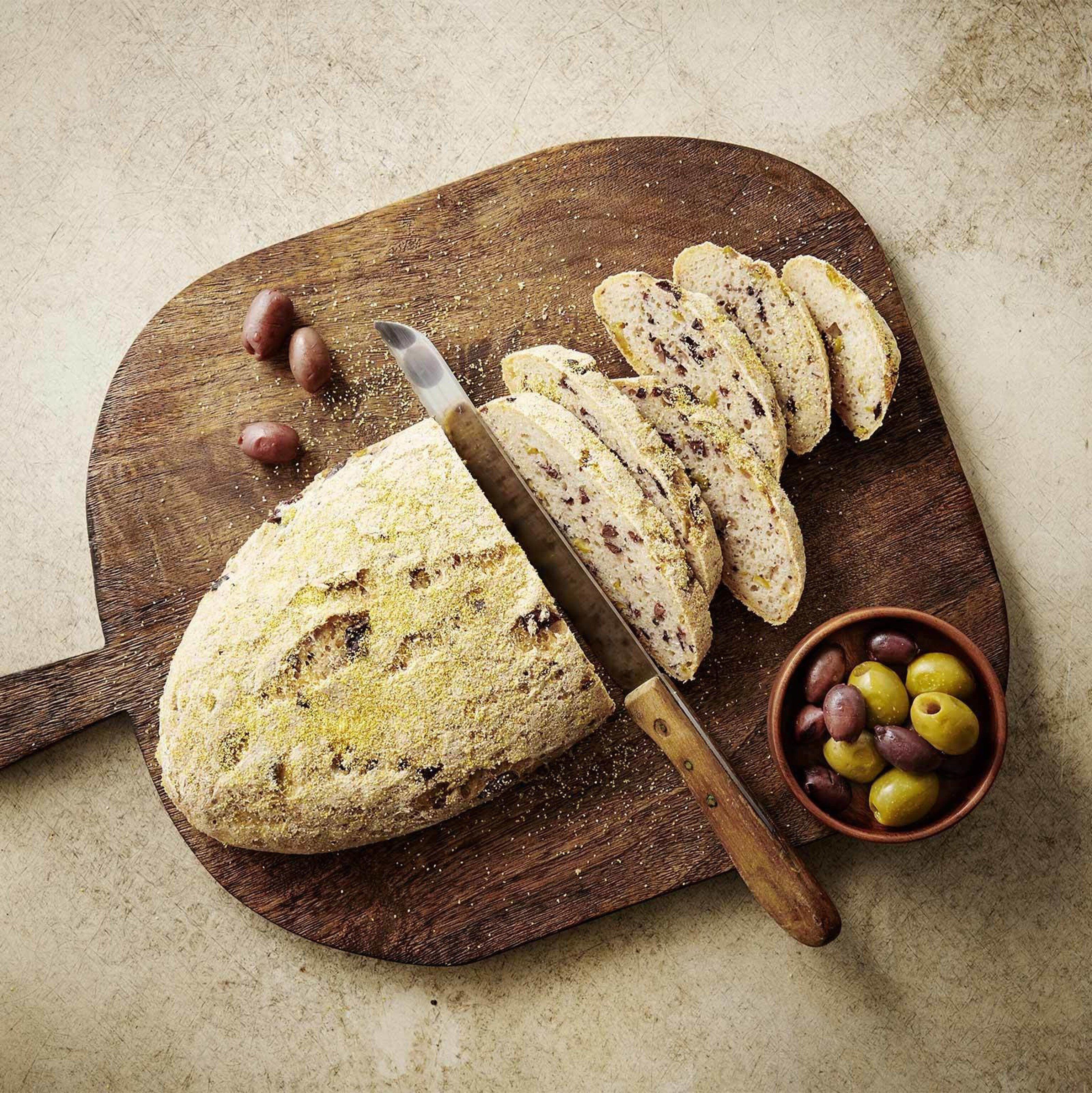 Glutenfreies Olivenbrot