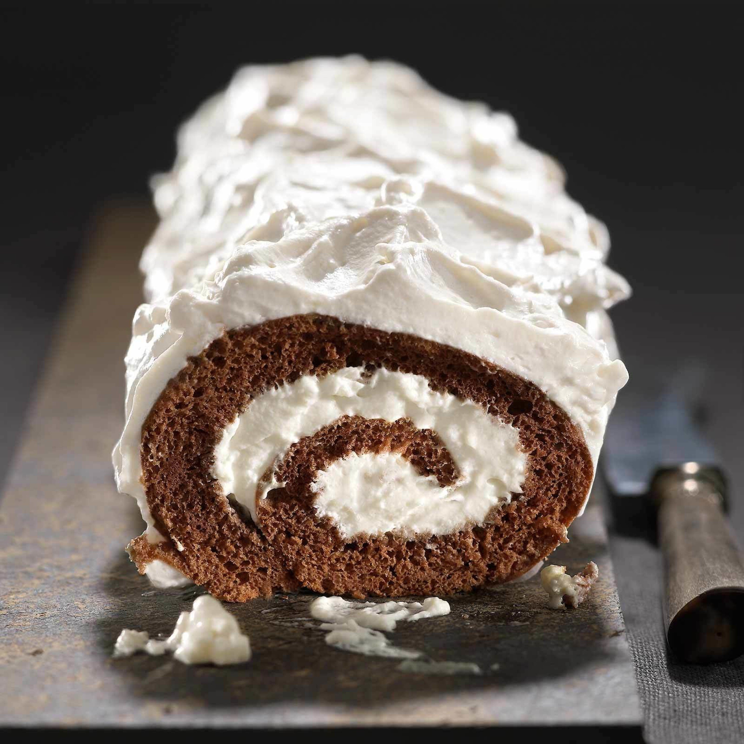 Biscuit roulé au chocolat