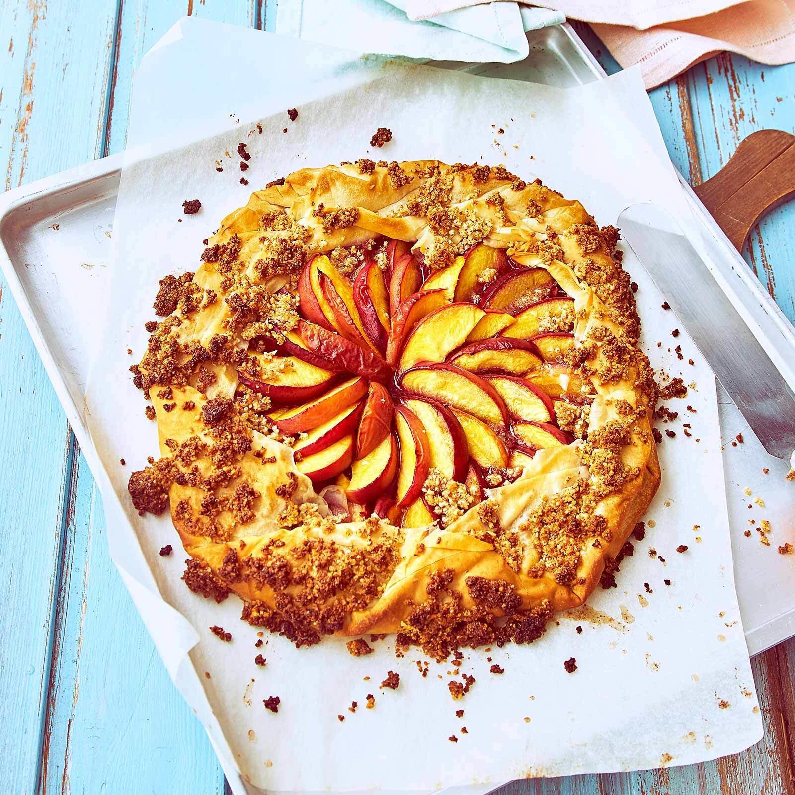 Glutenfreie Pfirsich-Strudelwähe