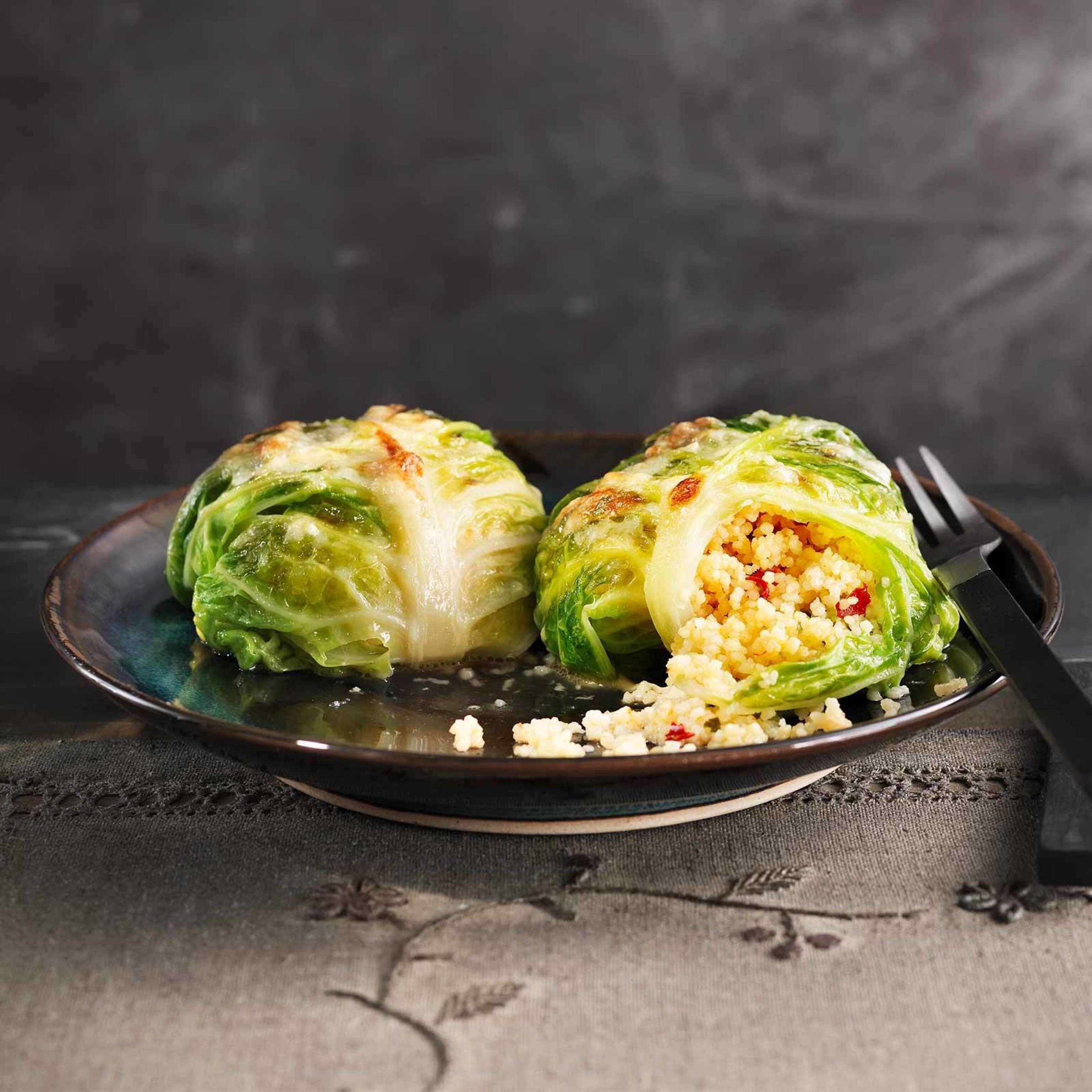 Wirzpäckli mit Couscous
