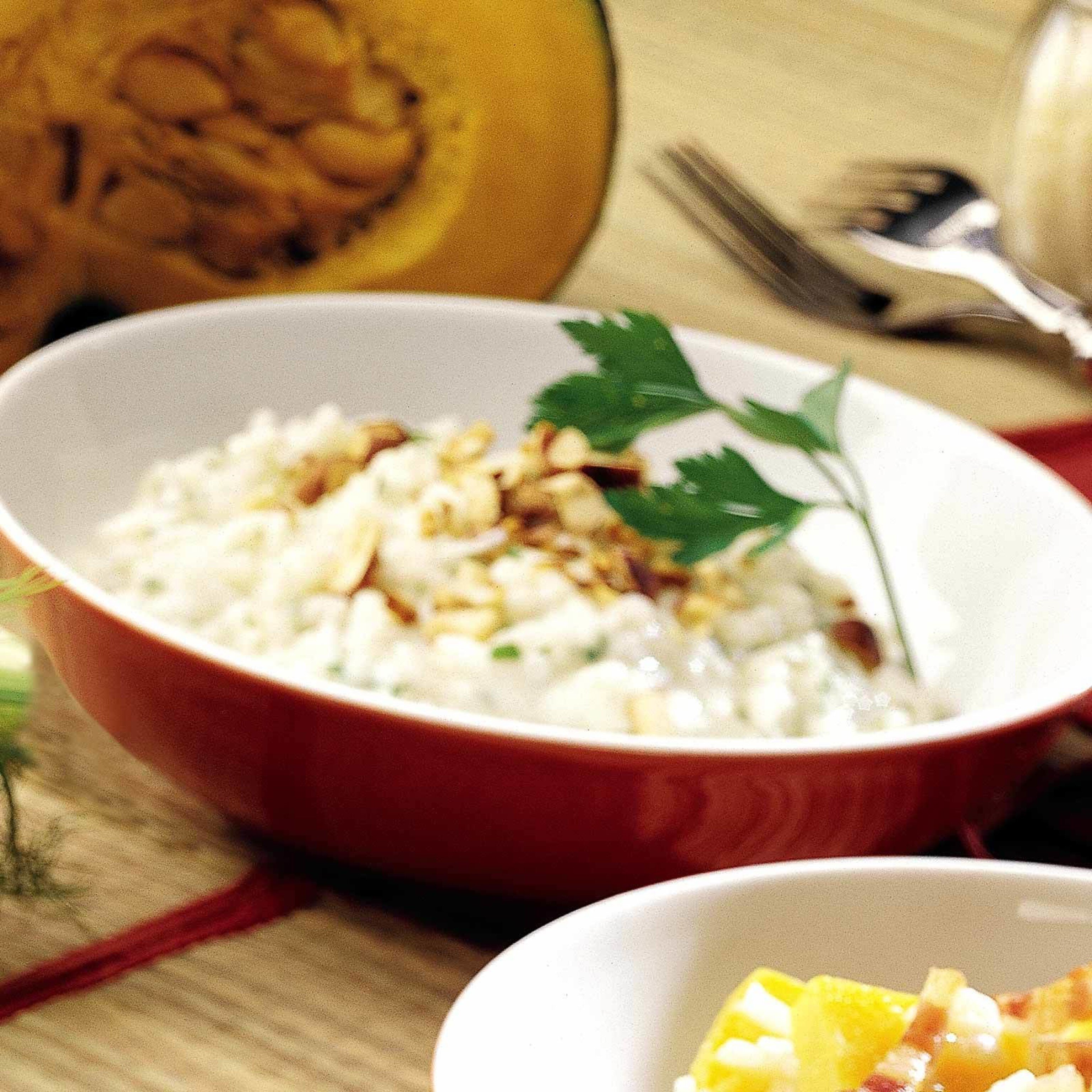 Risotto noisettes et fromage