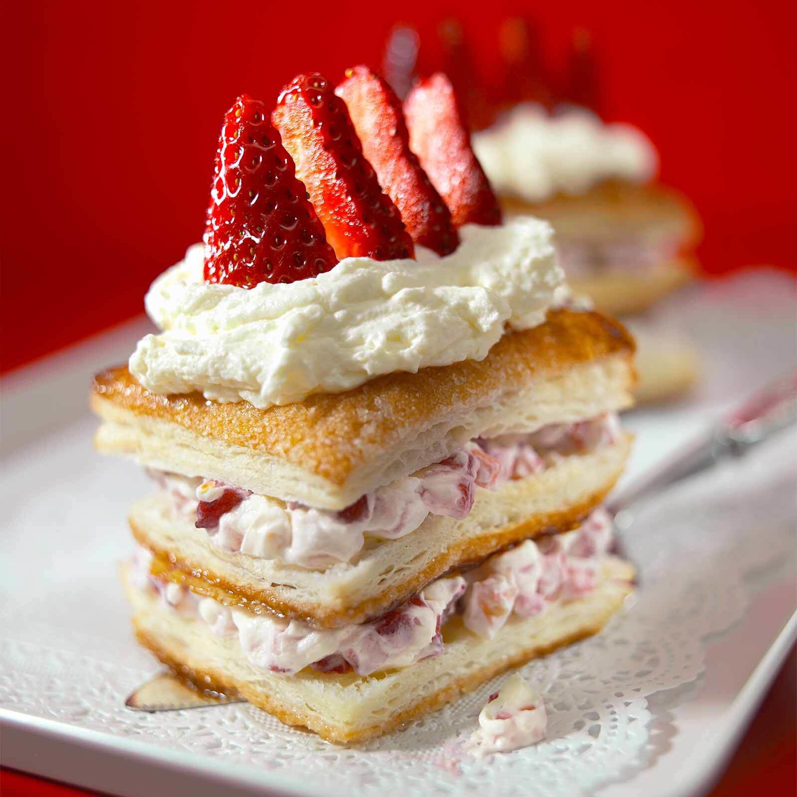 Erdbeer-Millefeuilles