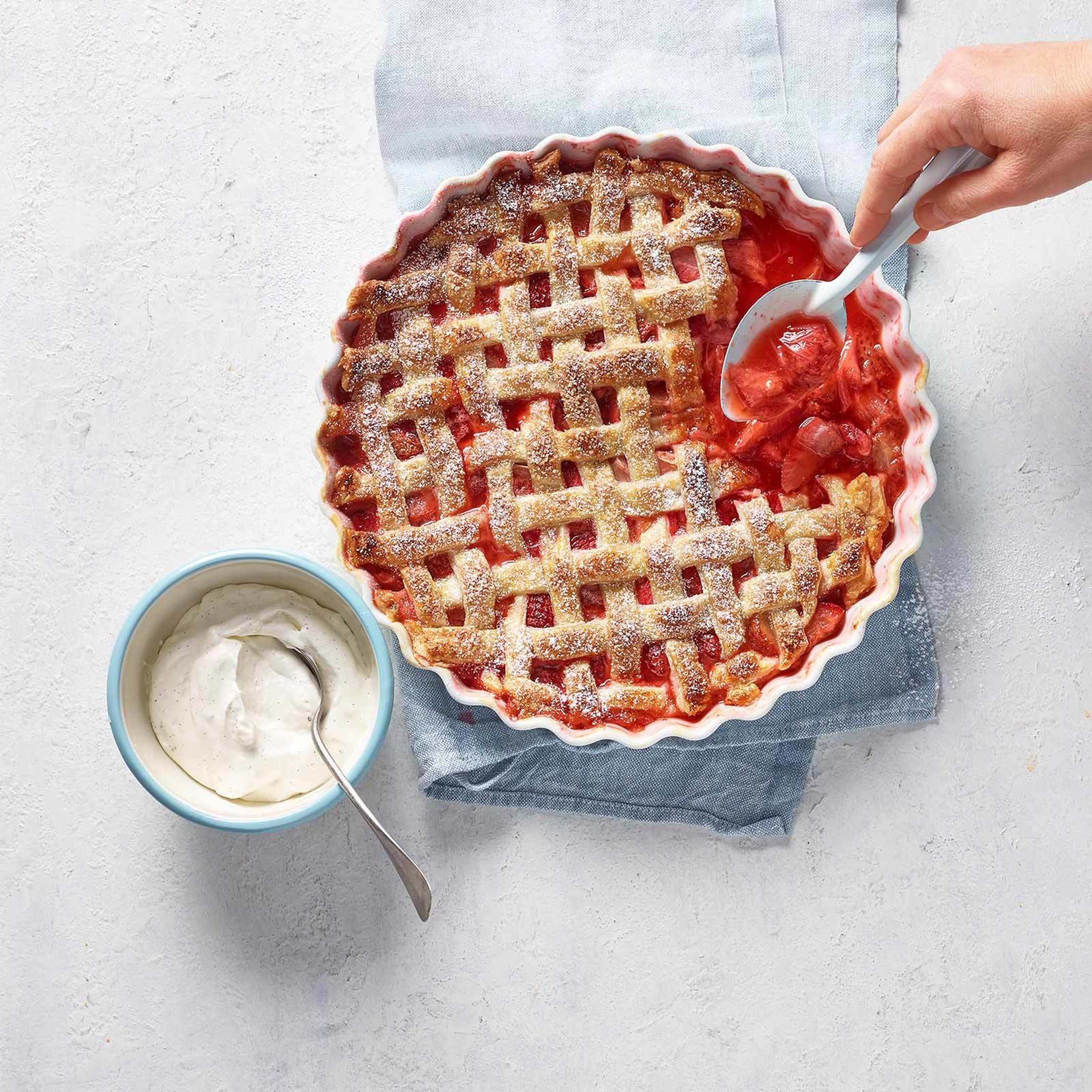 Erdbeer-Rhabarber-Pie