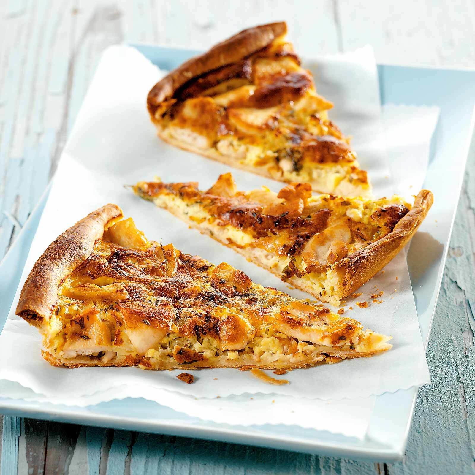 Quiche mit Poulet und Estragon