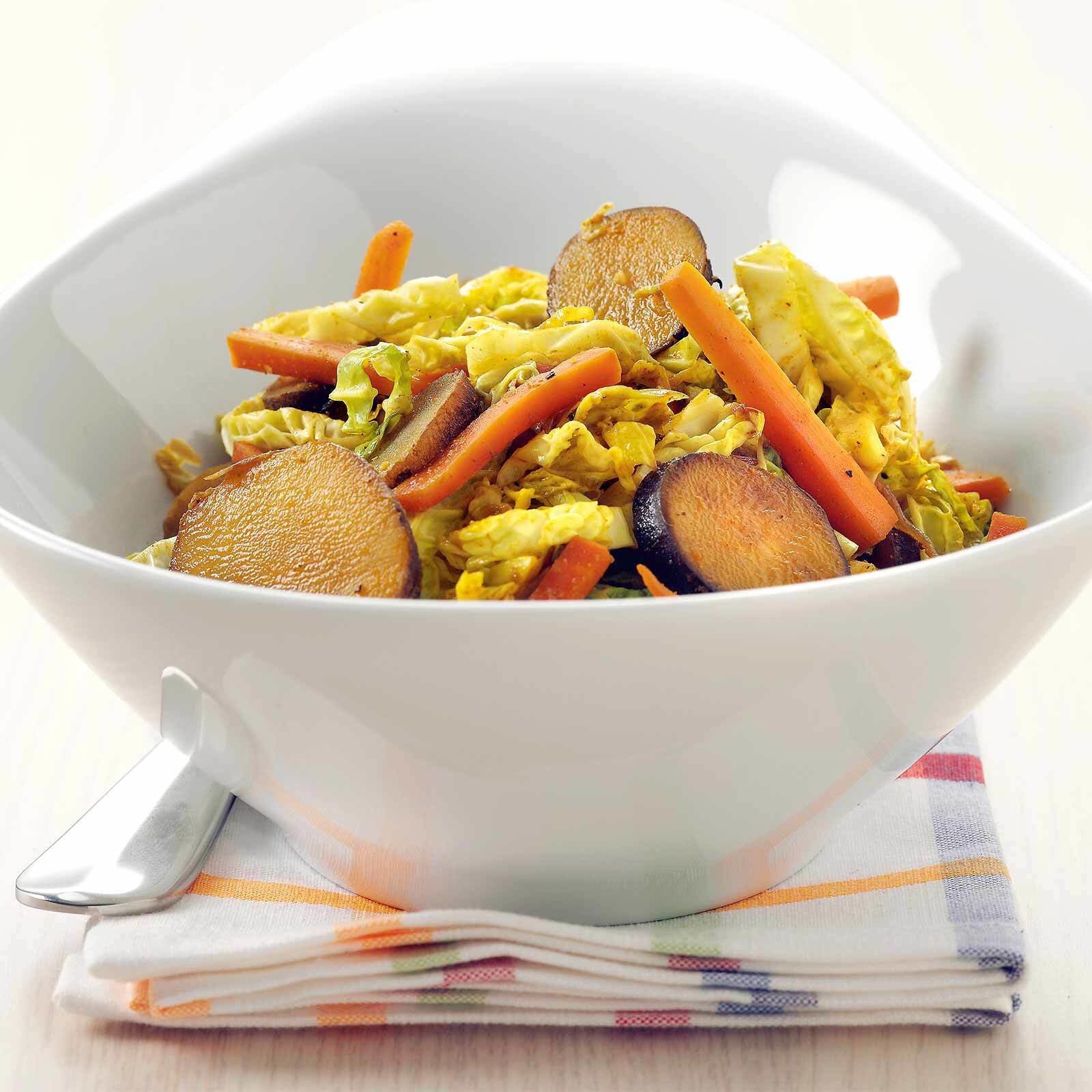 Wok de topinambour