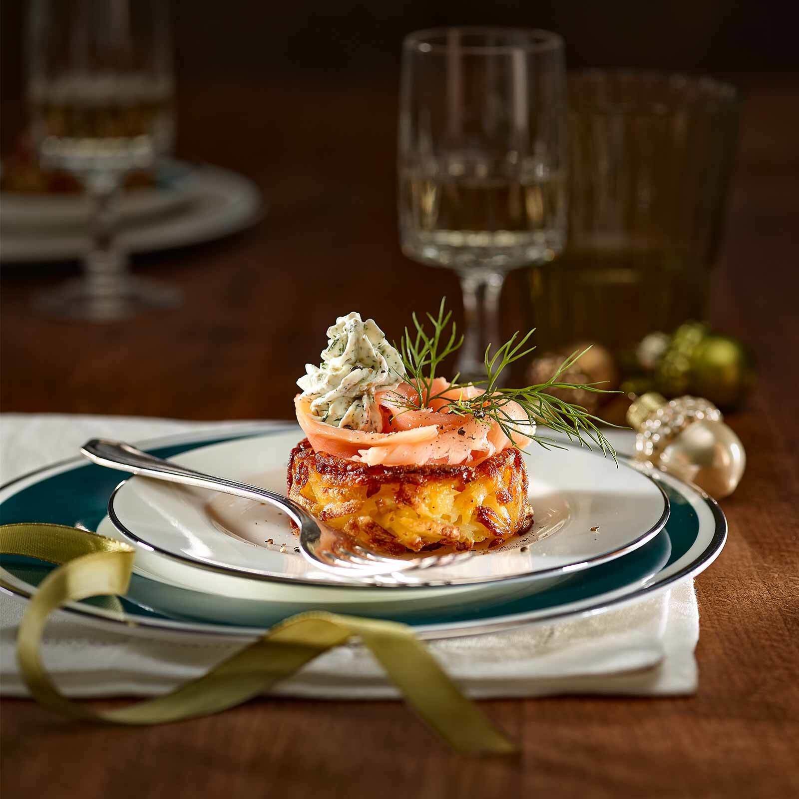 Corbillons Parmentier au saumon