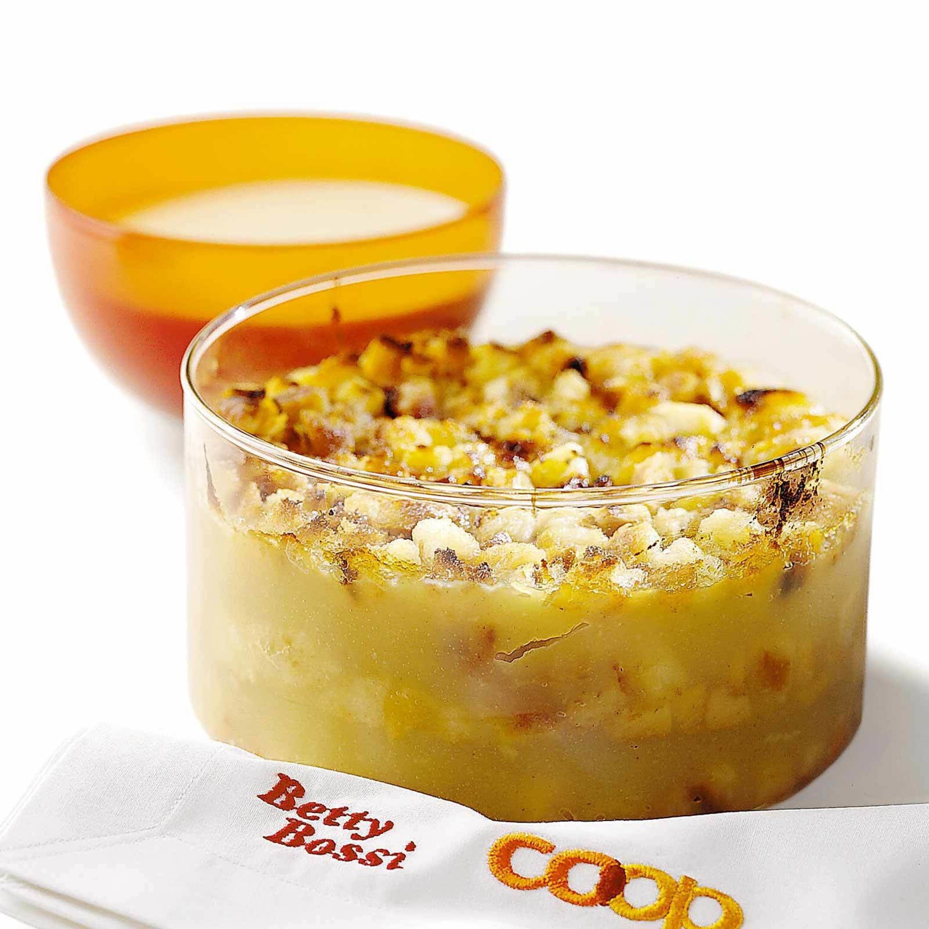 Purée de pomme gratinée
