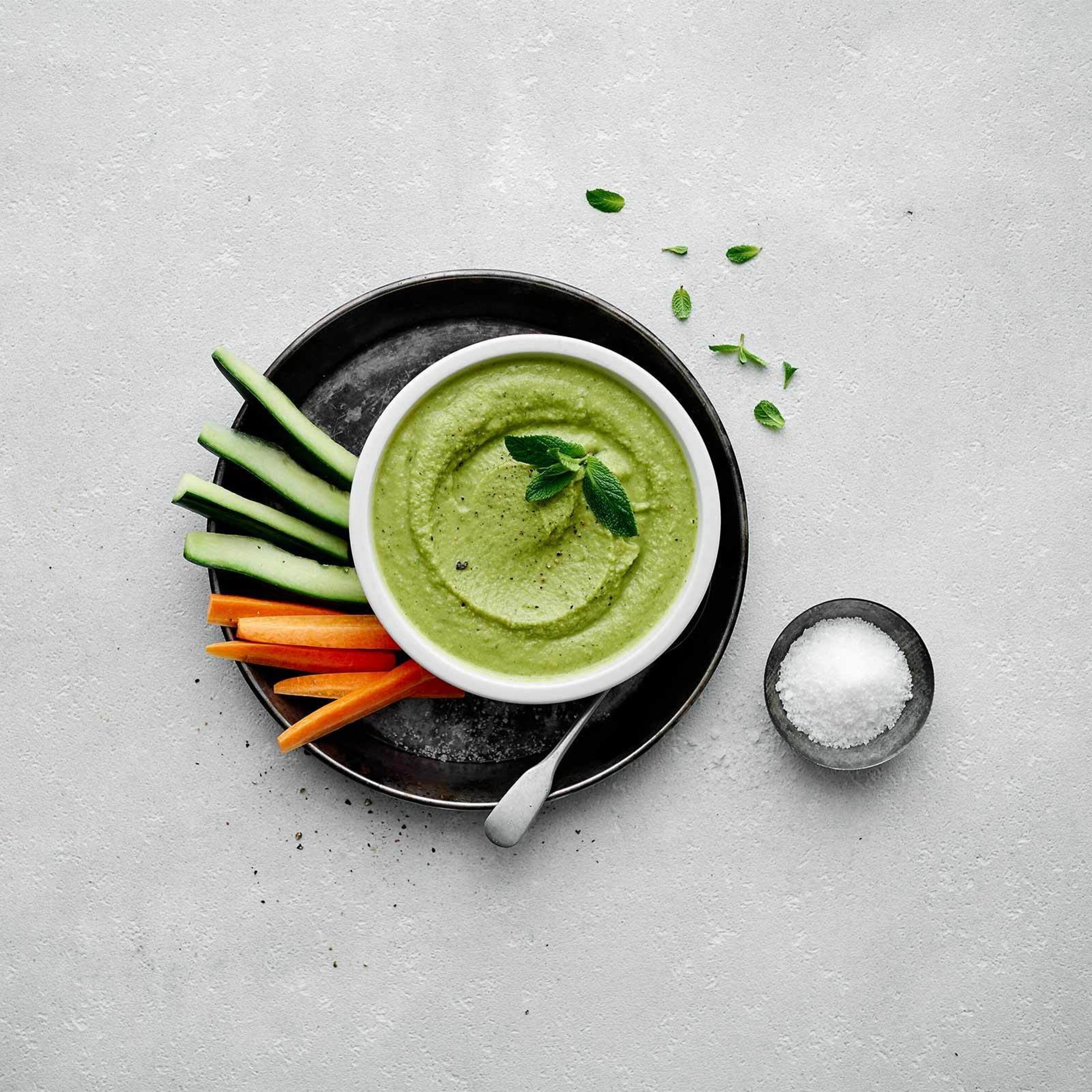 Houmous au concombre