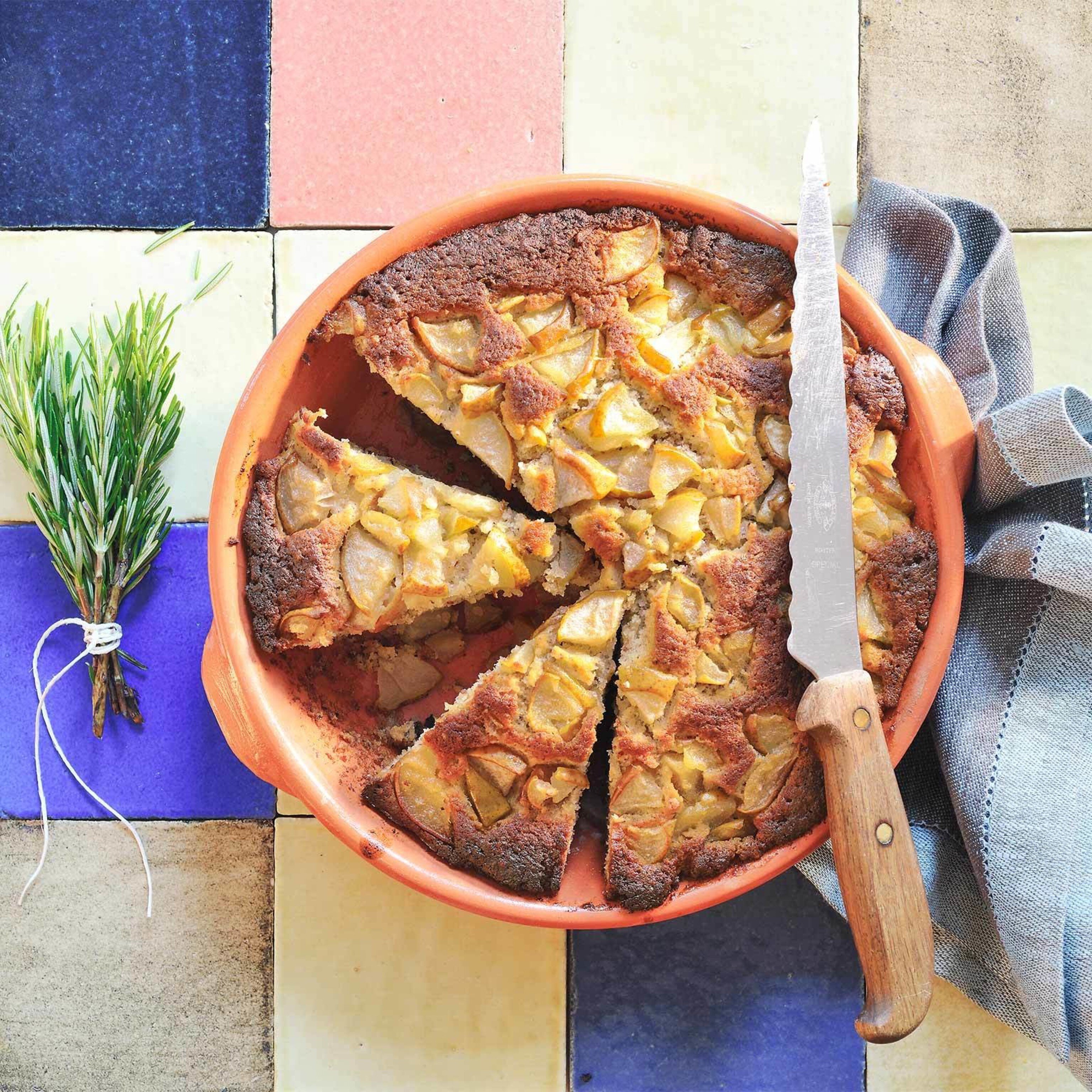 Gâteau poires-romarin
