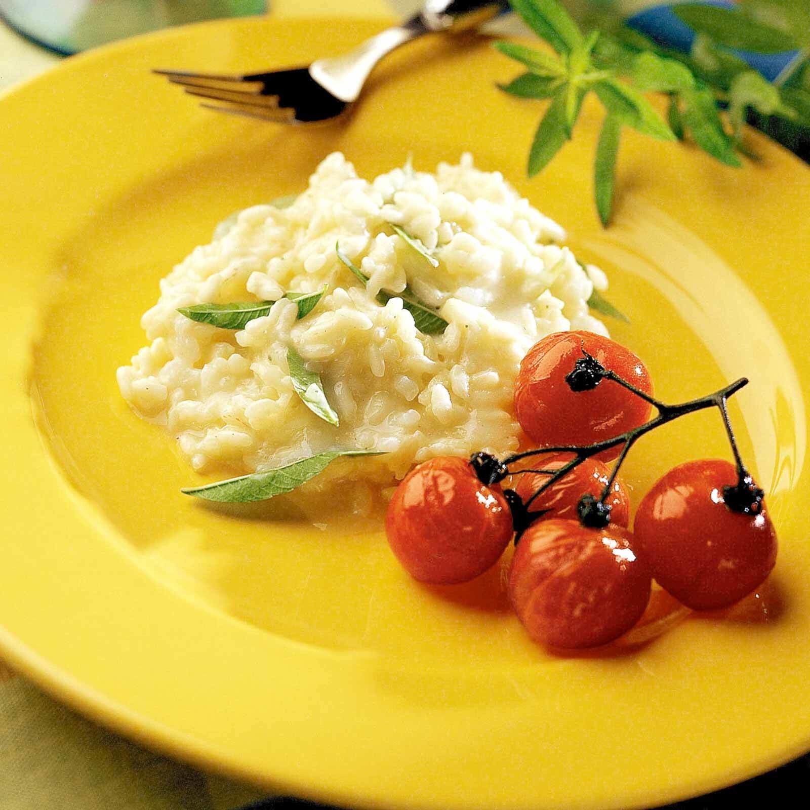 Zitronenverveine-Risotto