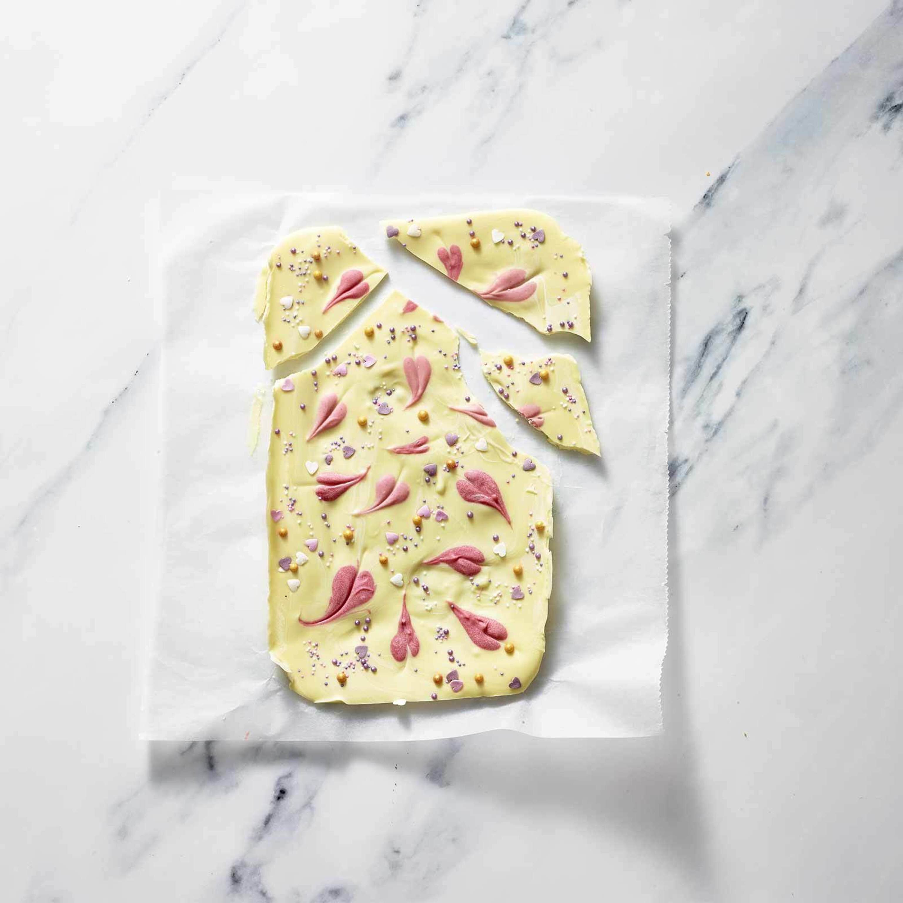 Bruchschokolade mit Herz