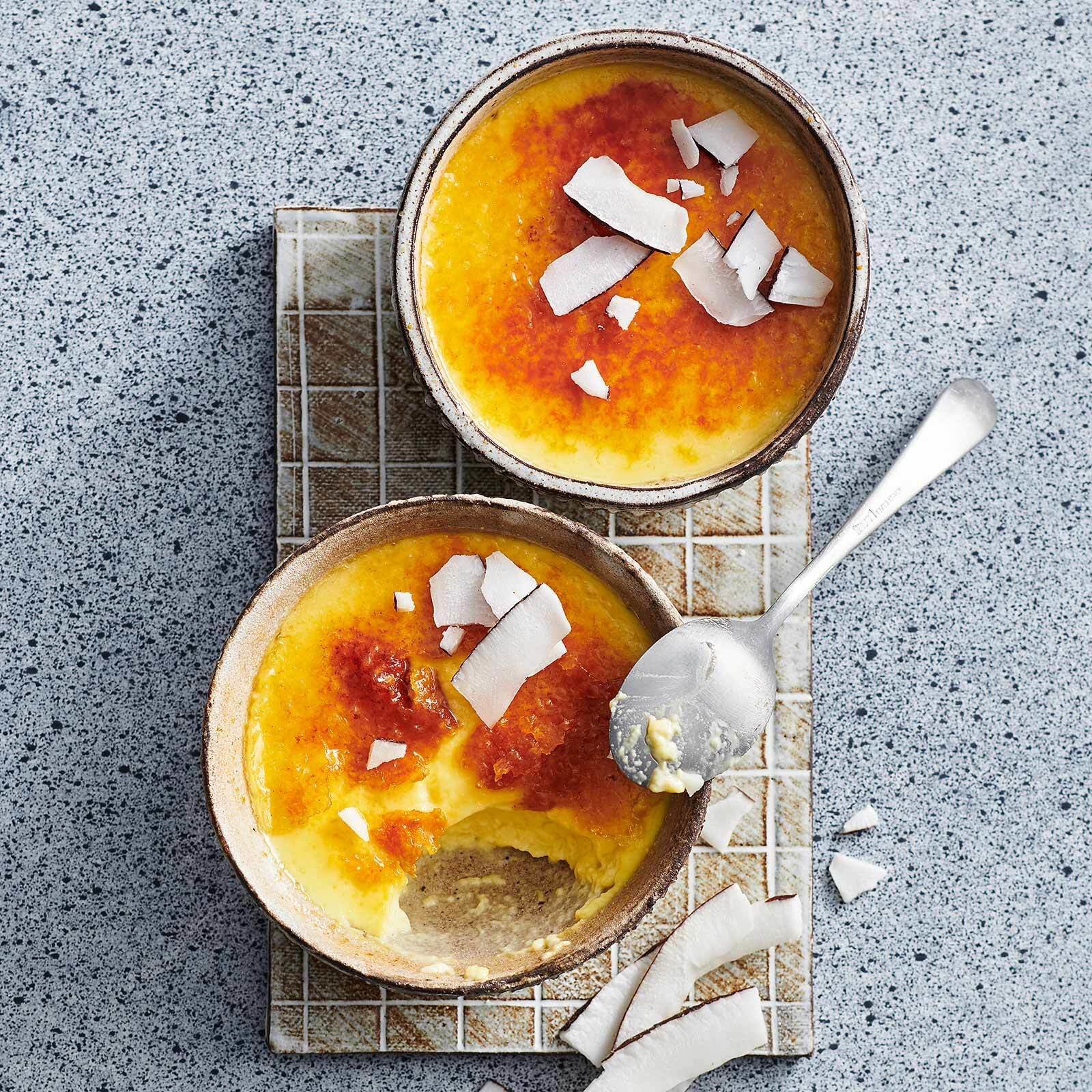 Crème brûlée coco-citronnelle