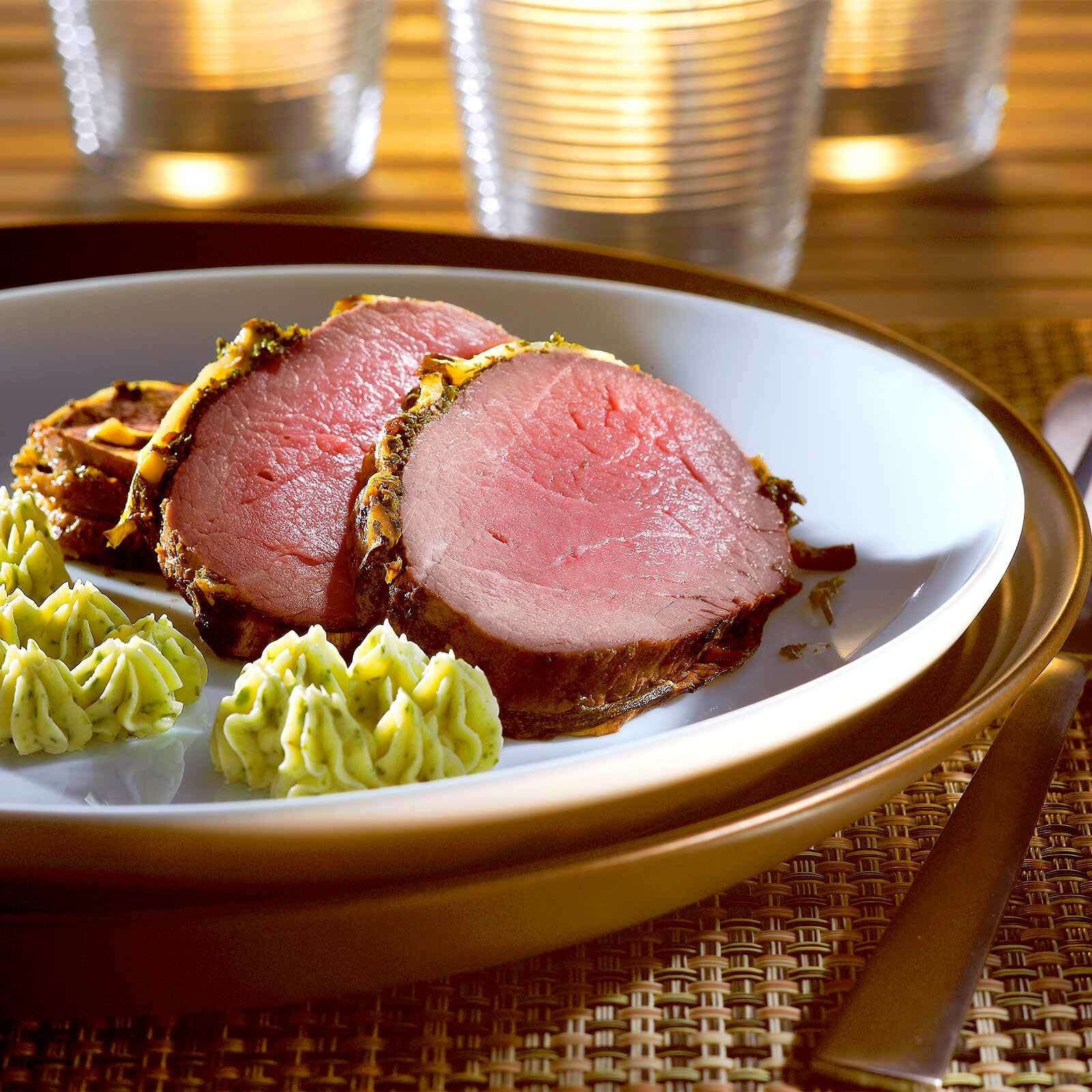 Rindsfilet im Zucchinikleid