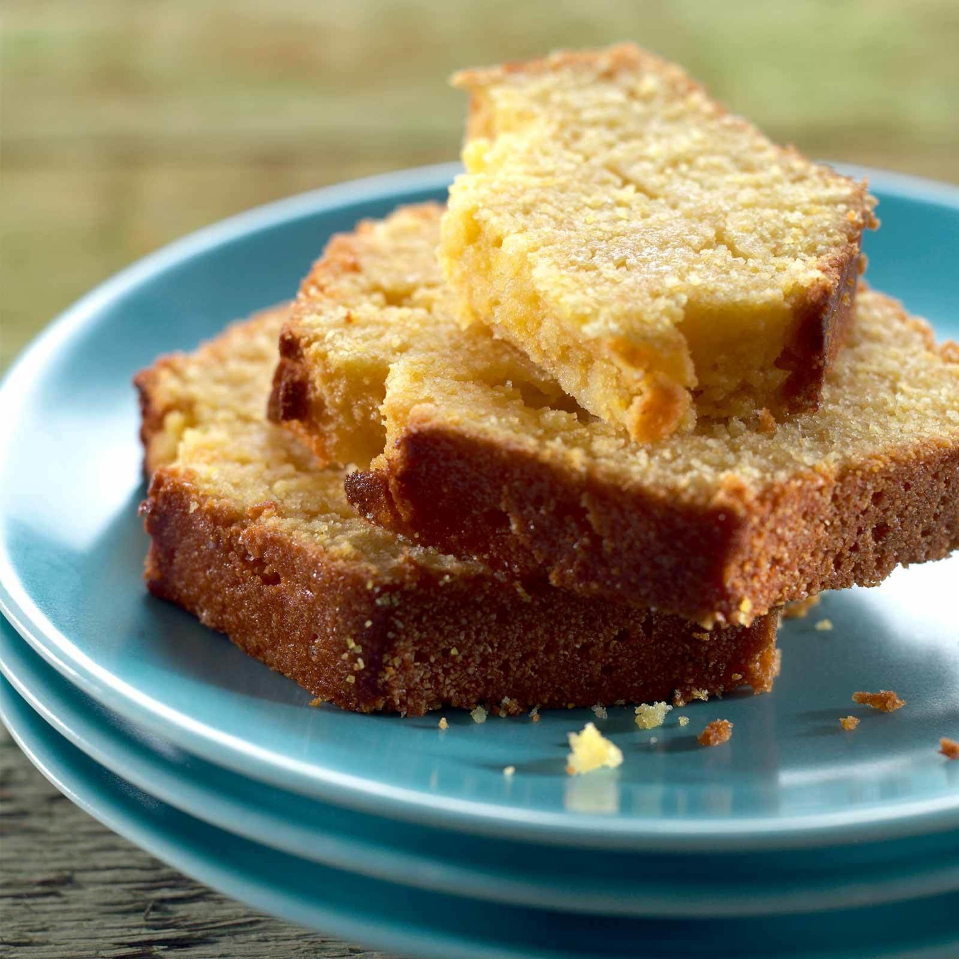 Cake au maïs et au thé glacé