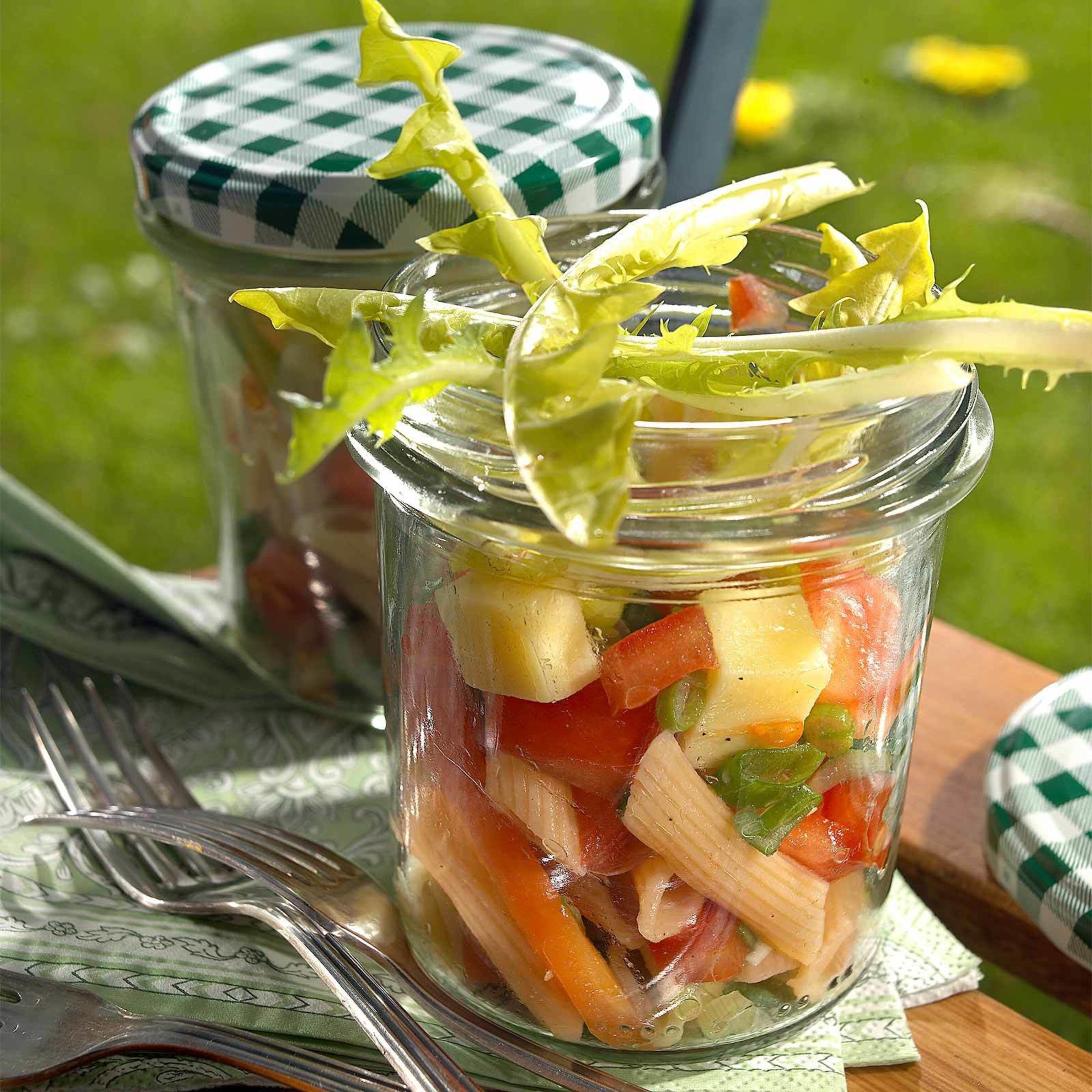 Pasta-Salat mit Gemüse