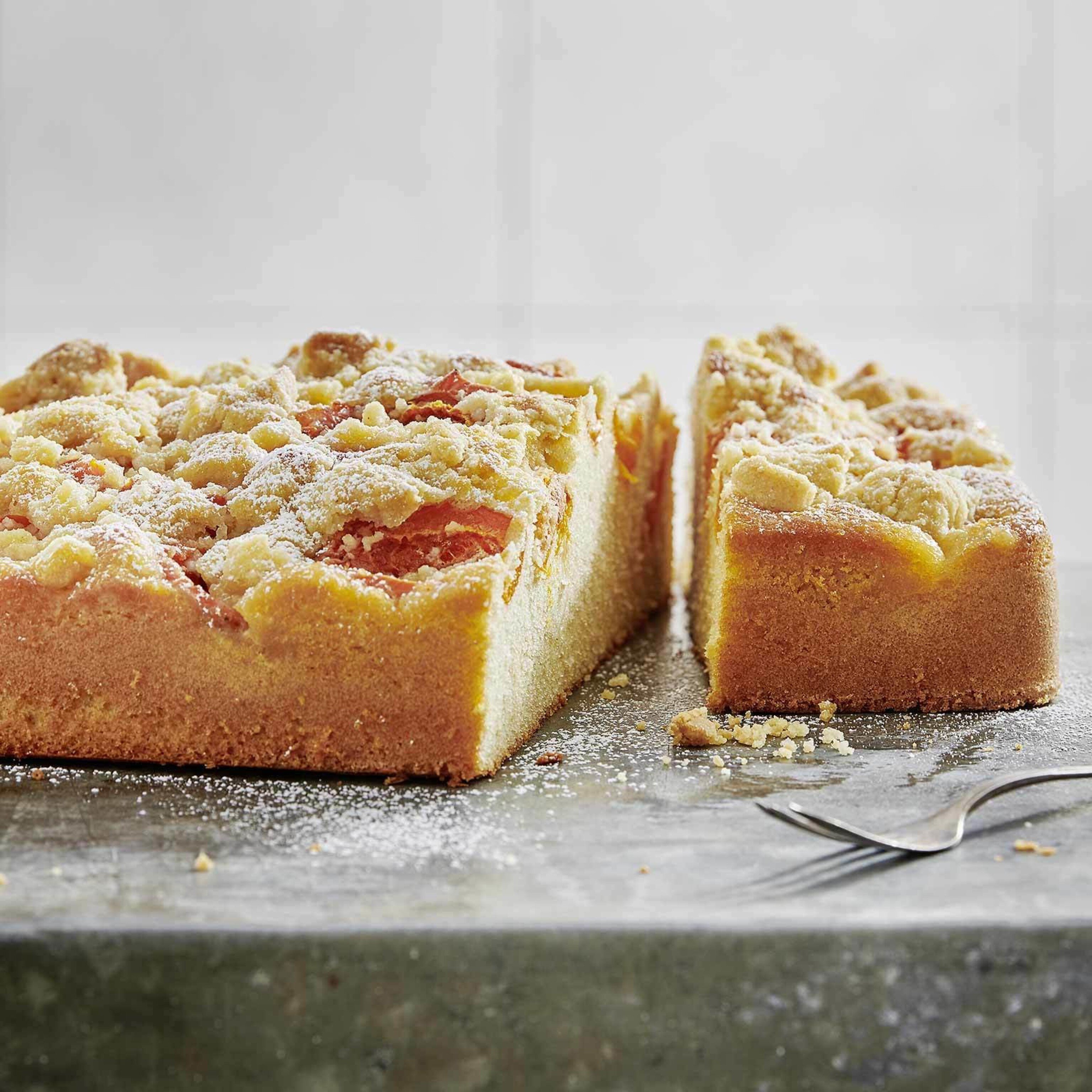 Gâteau streusel aux abricots
