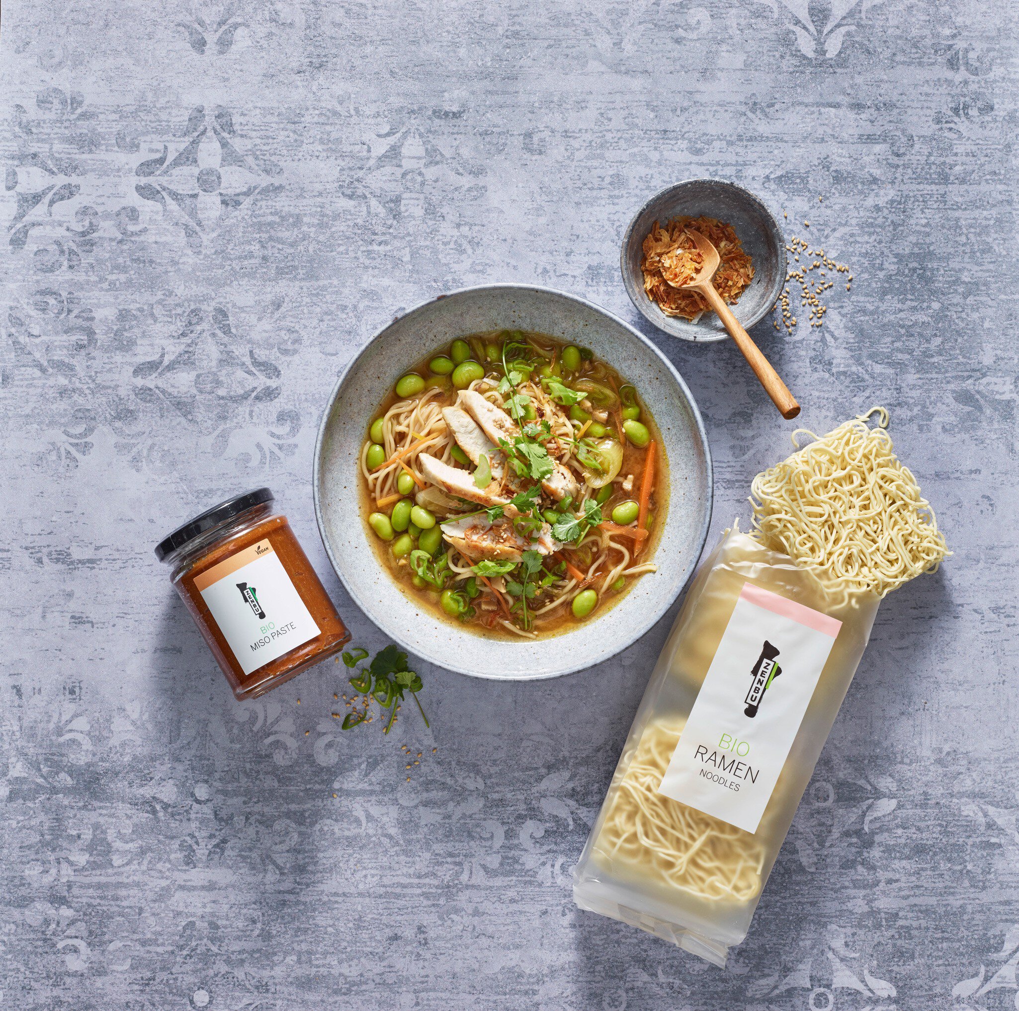 Soupe ramen au poulet