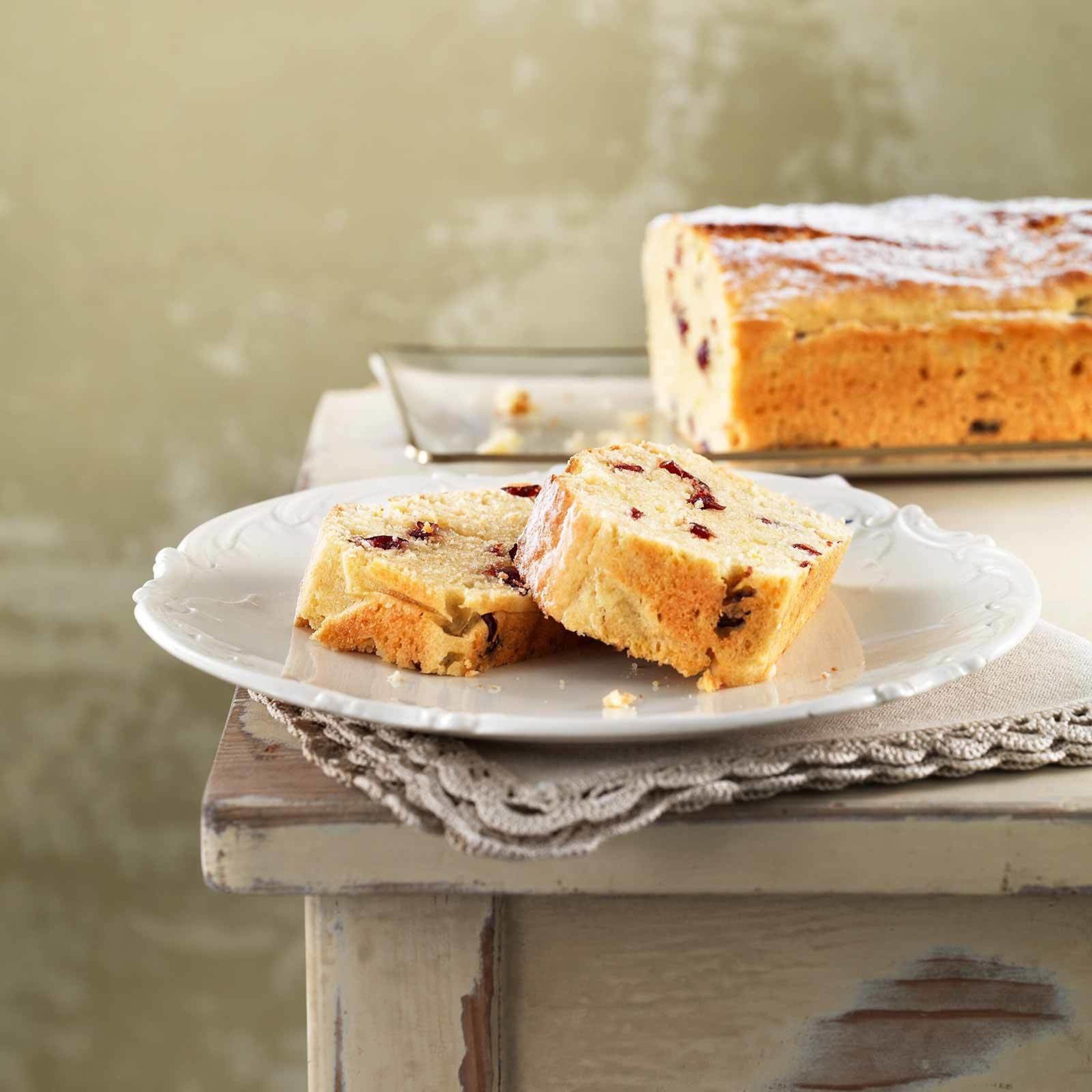 Cake purée de pomme-canneberges