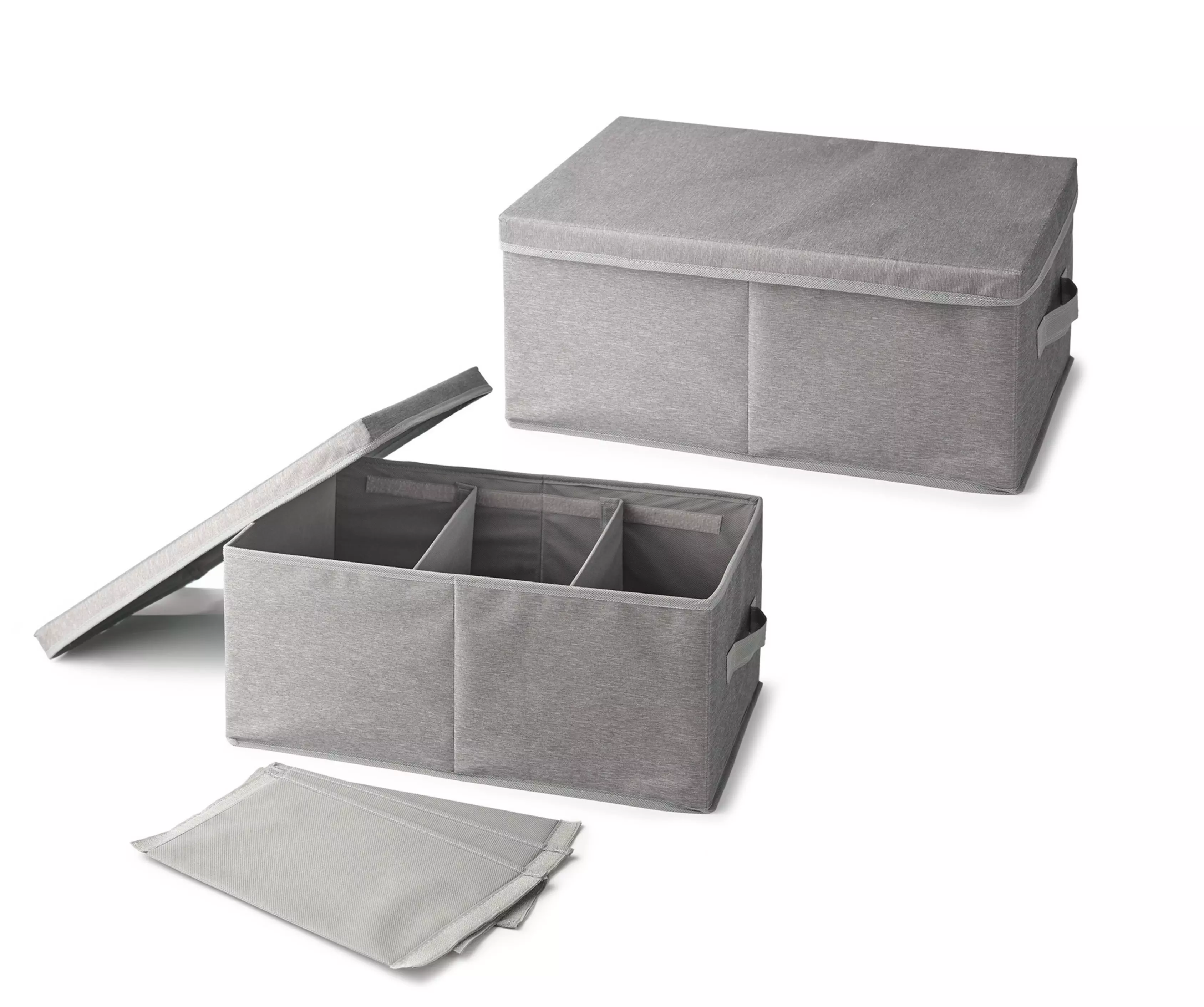 Aufbewahrungsbox Kleider mit Deckel, 47x28 cm - 2 Stk