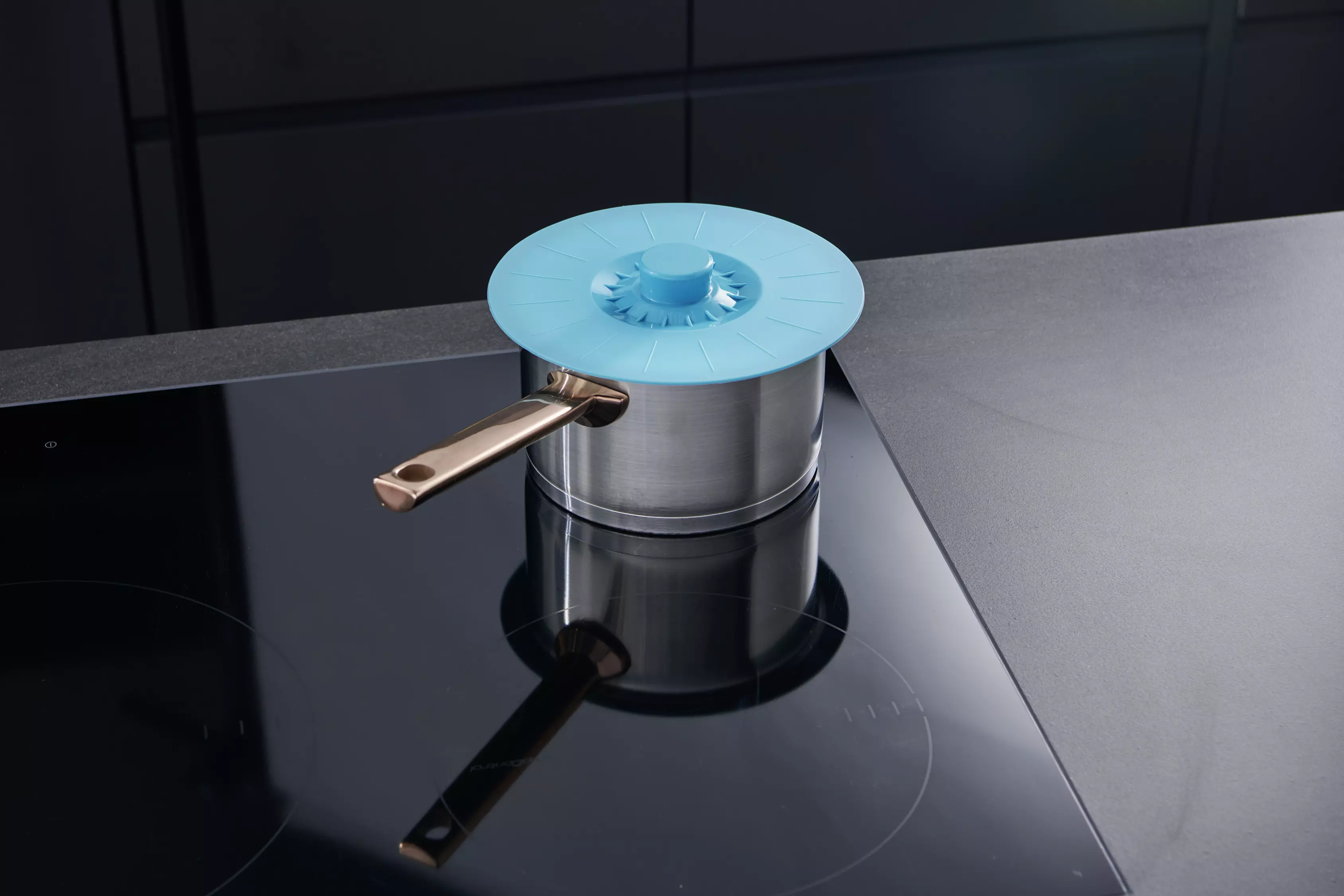 Lot De 5 Couvercles En Silicone Réutilisables - Anti-poussière - Gris - Pour Récipients Alimentaires