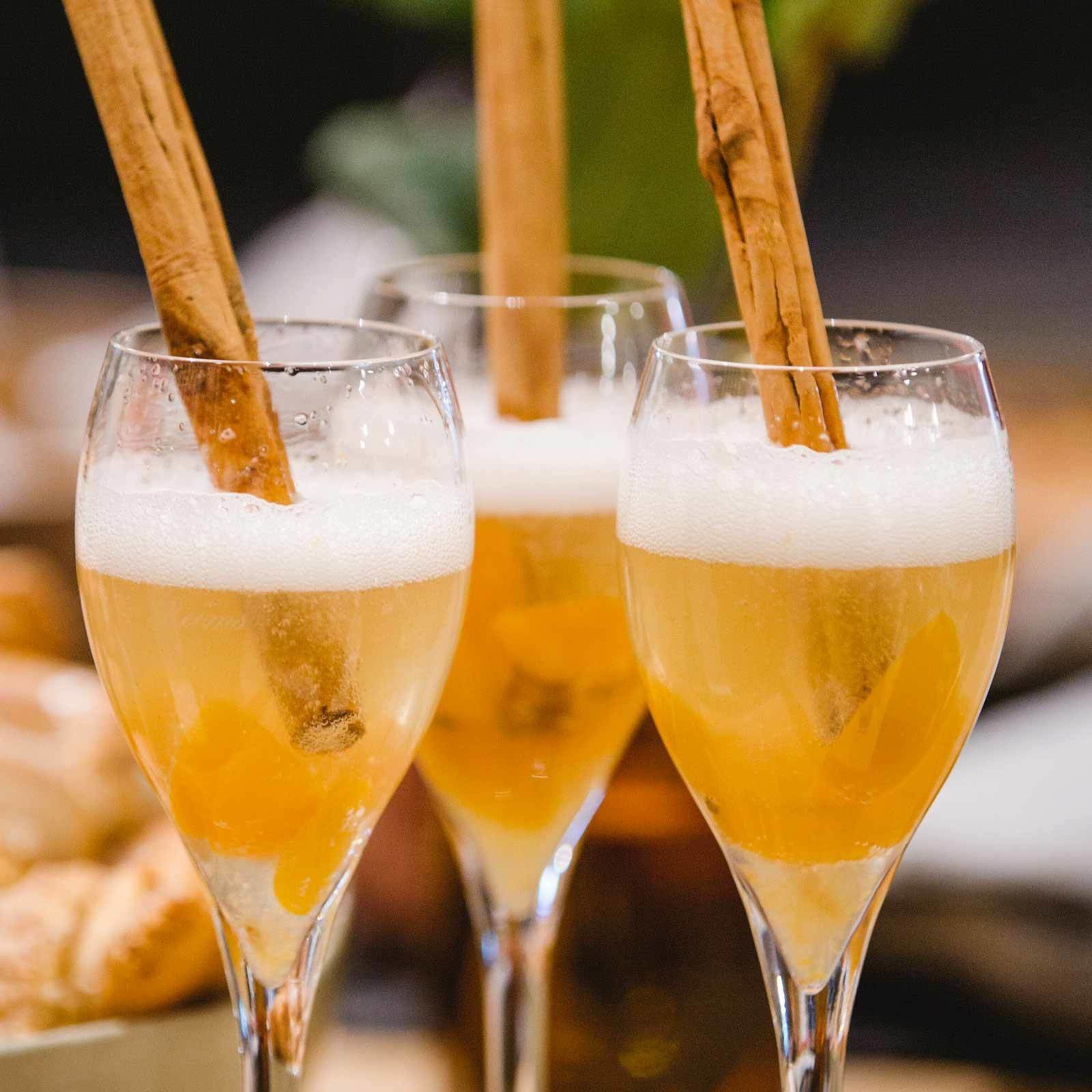 Kumquat-Zimt-Sirup mit Champagner
