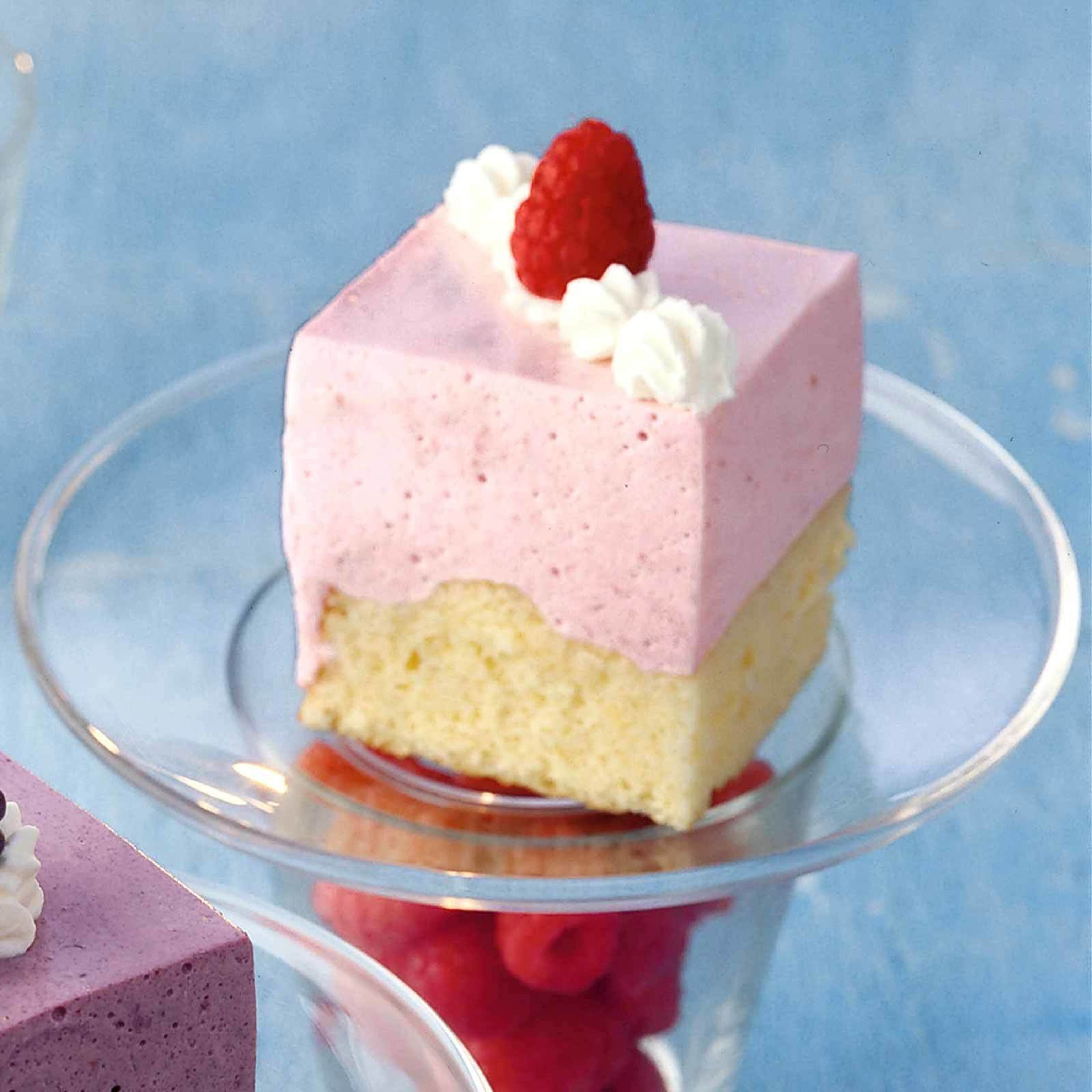 Pavés au séré framboise