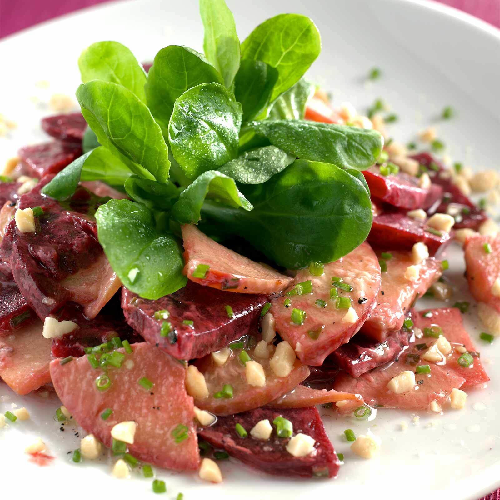Salade de betteraves aux cacahuètes