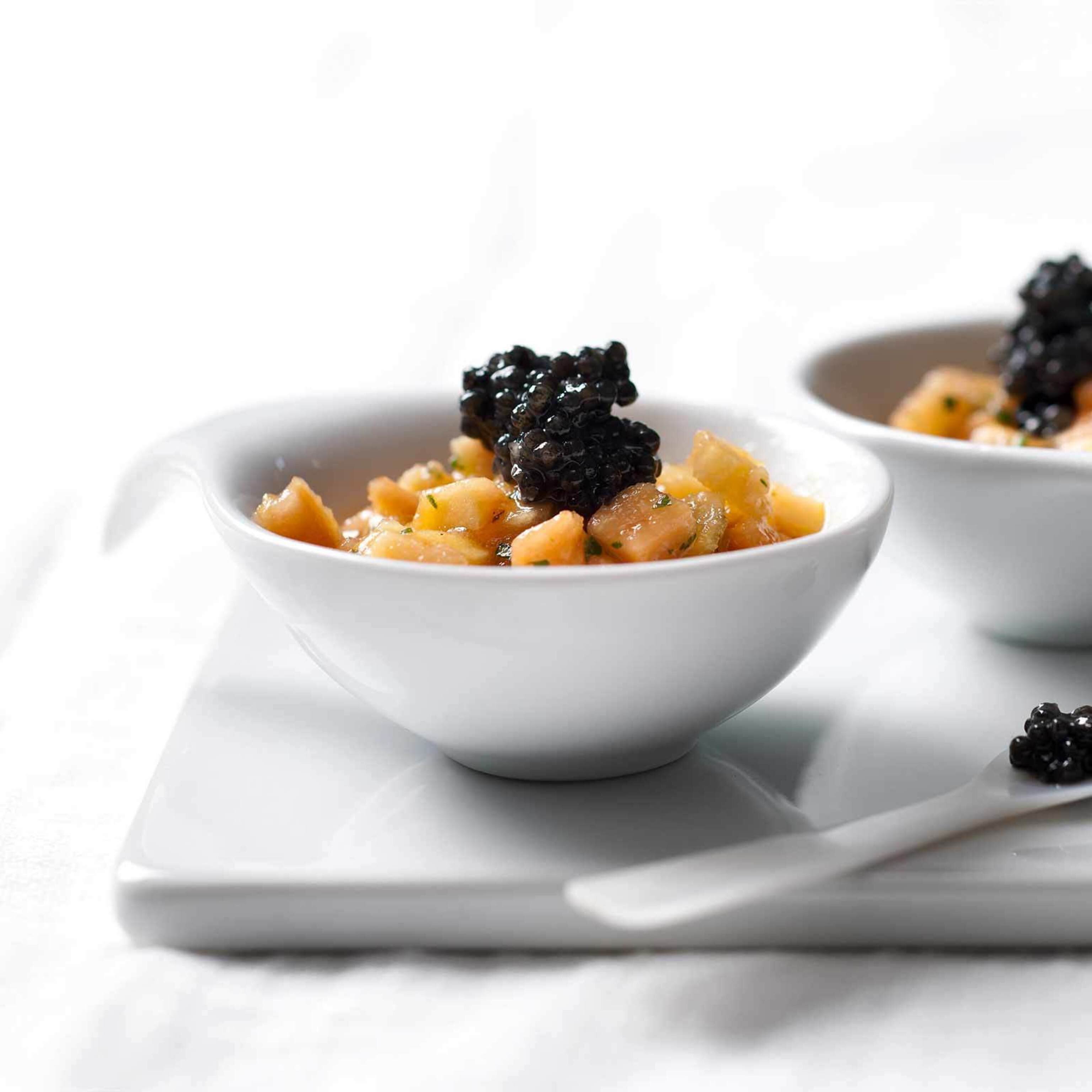 Tartare de papaye au caviar