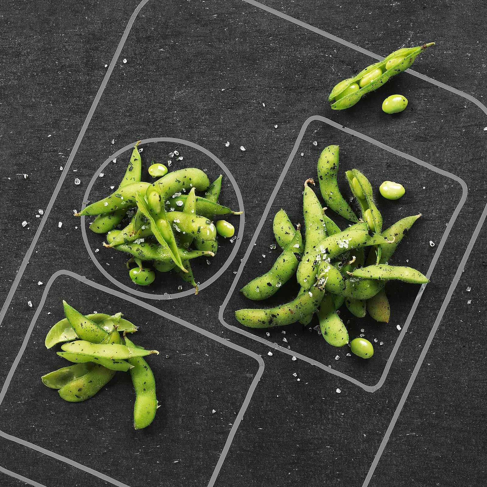 Zweierlei Edamame zum Apéro