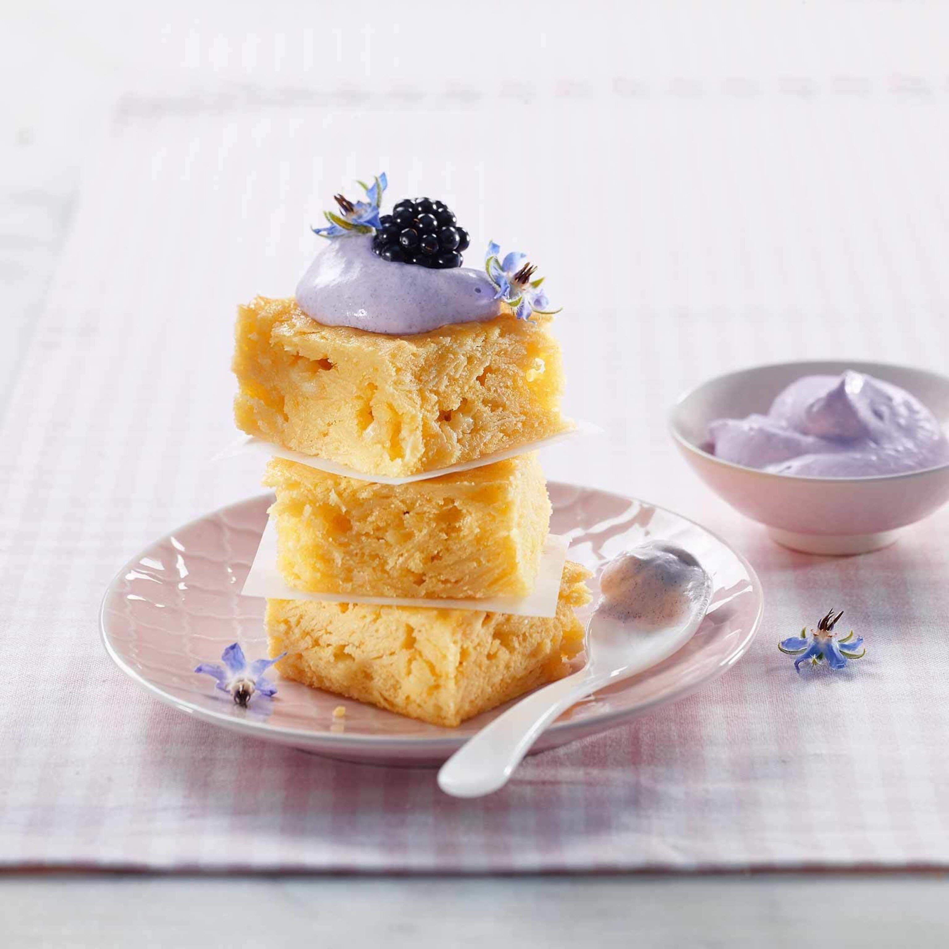 Brombeer-Blondies