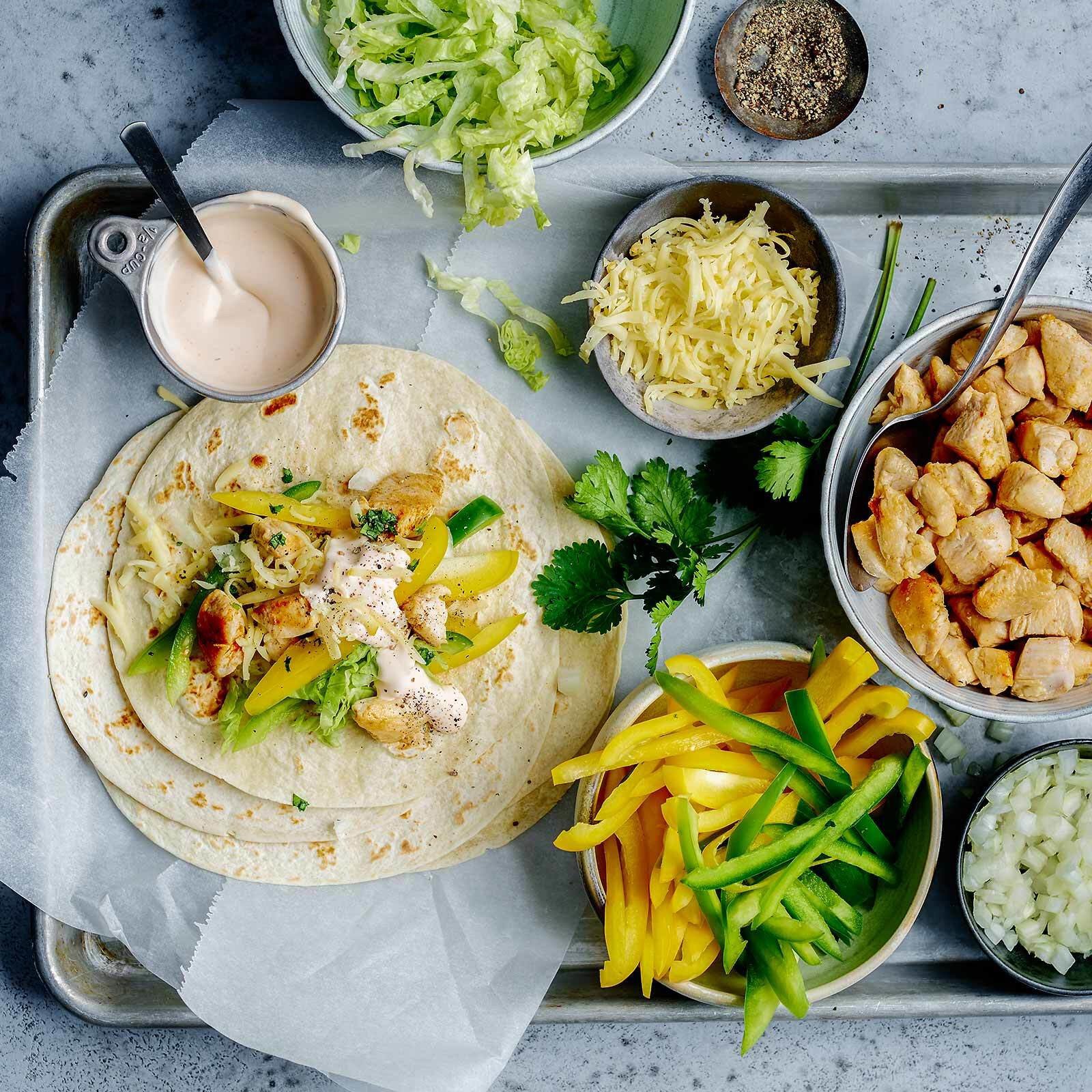 Fajitas mit Poulet