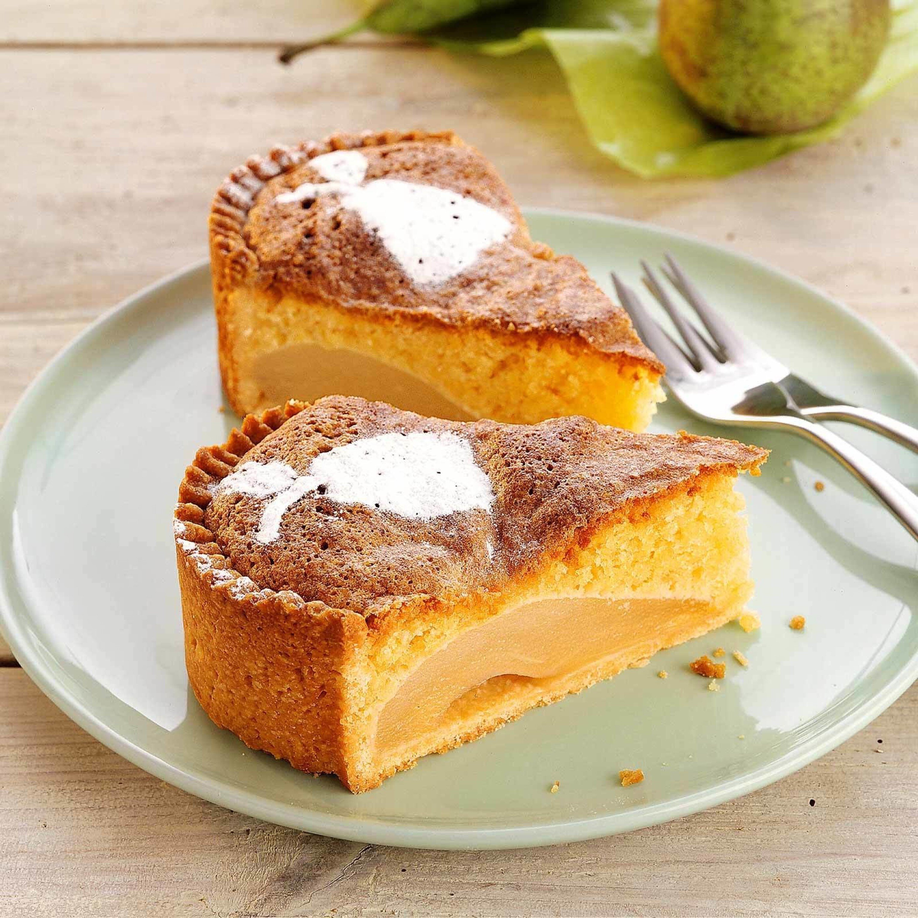 Birnenkuchen mit Mandeln